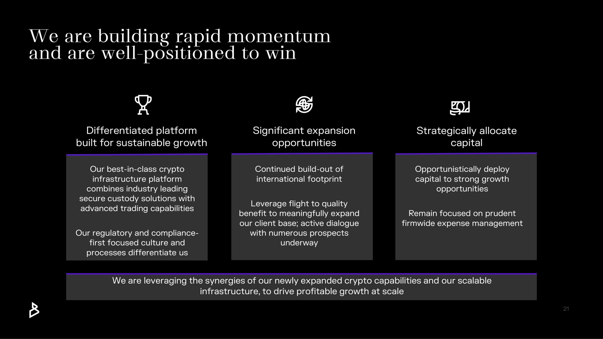 we are building rapid momentum and are well positioned to win | Bakkt