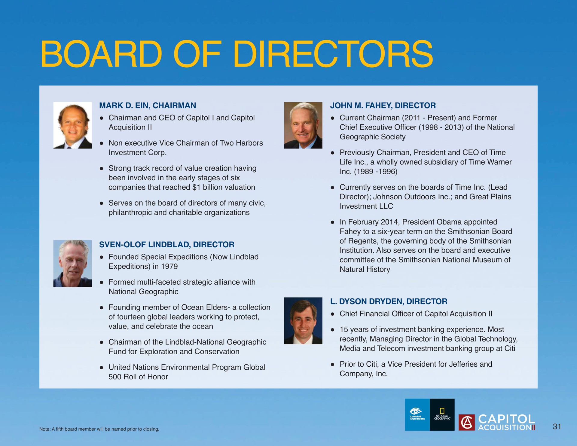 board of directors | Lindblad