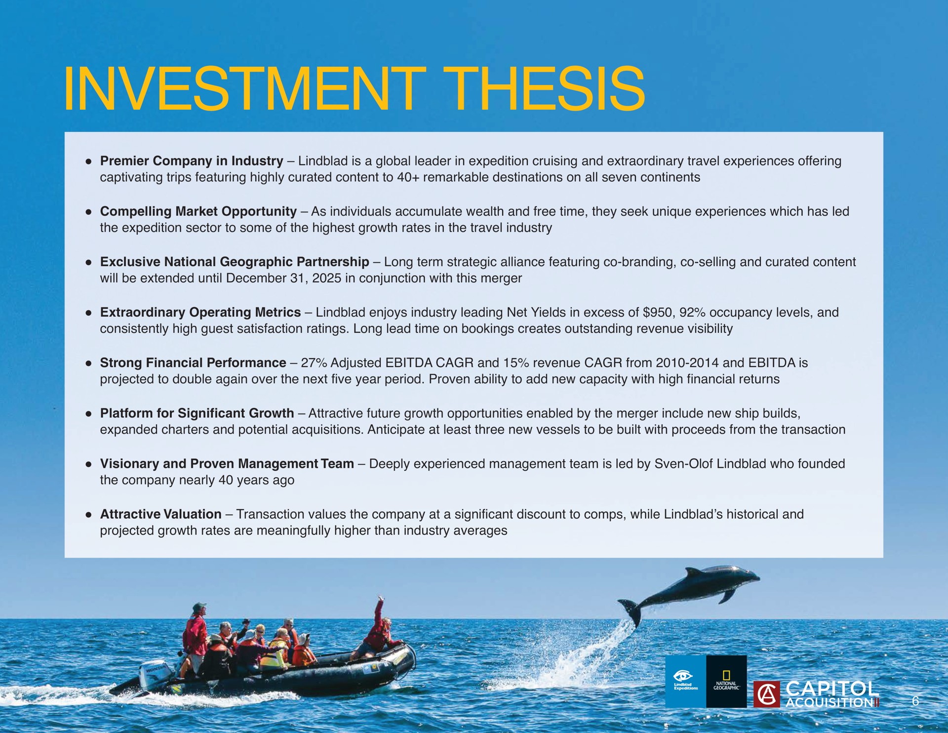 investment thesis | Lindblad