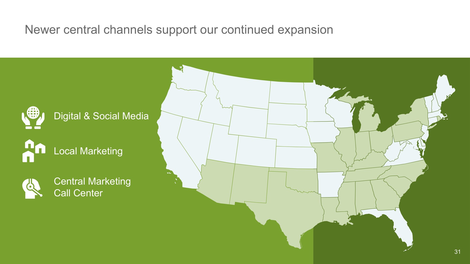 central channels support our continued expansion digital social media | Oak Street Health