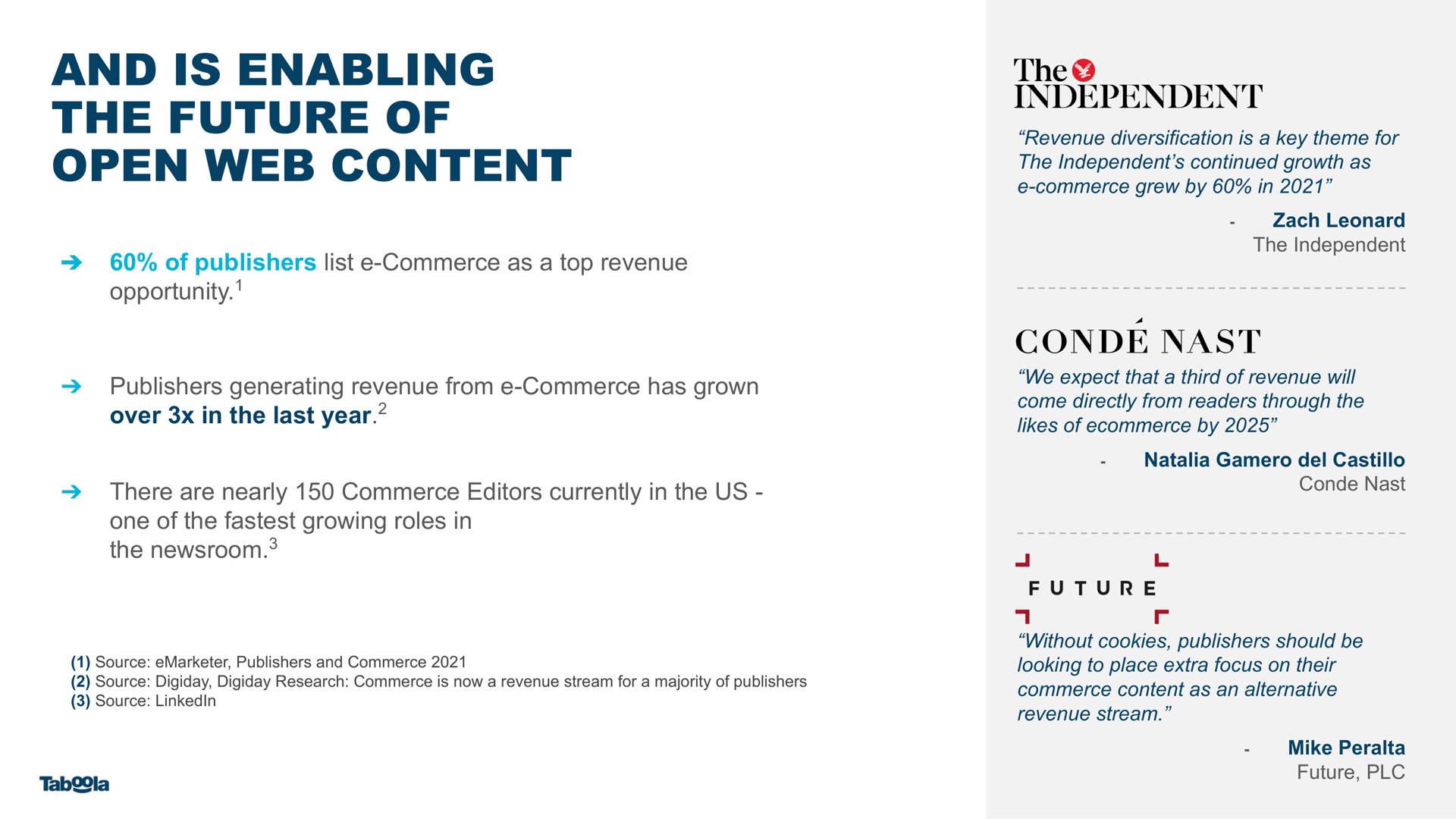 and is enabling the future of open web content nast | Taboola