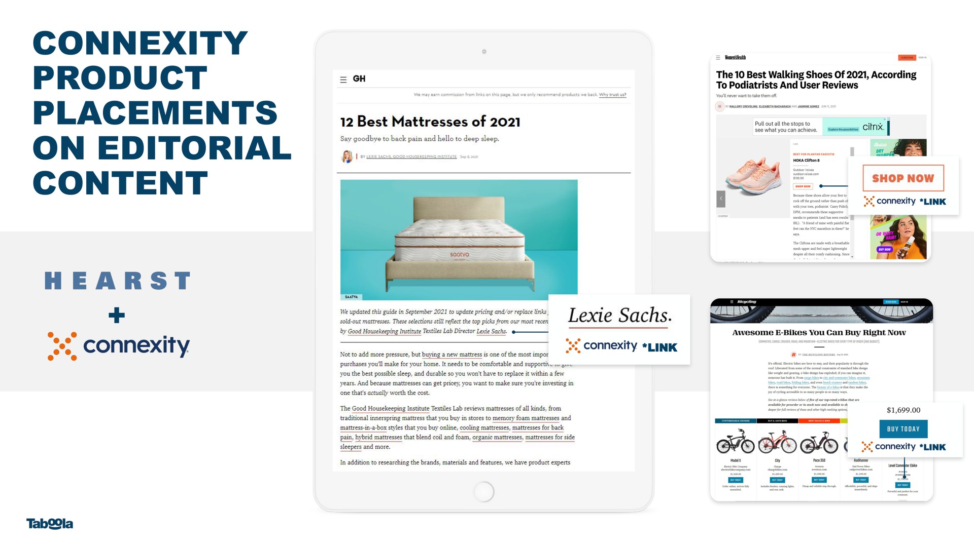 connexity product placements on editorial content connexity | Taboola