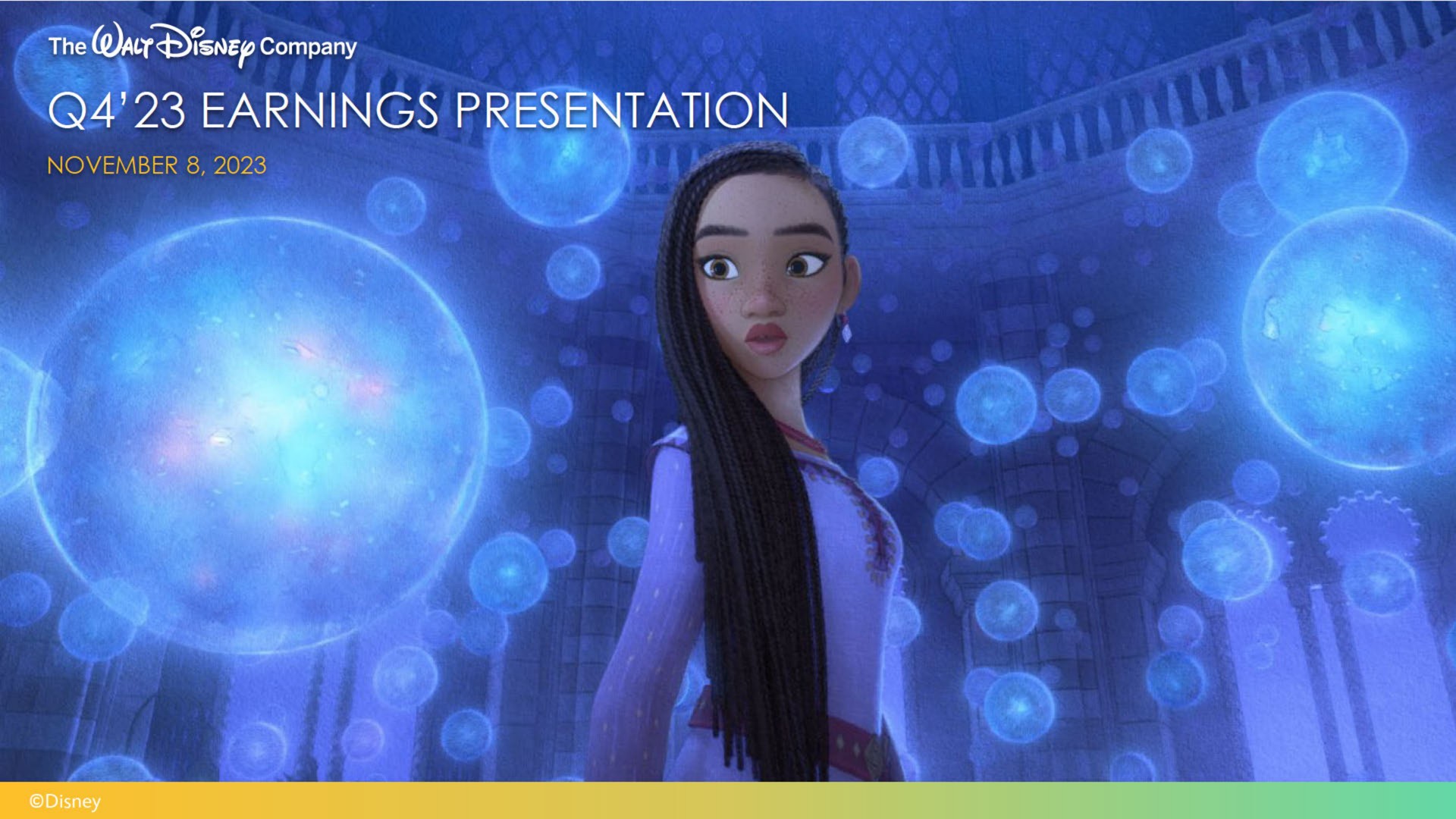earnings presentation | Disney