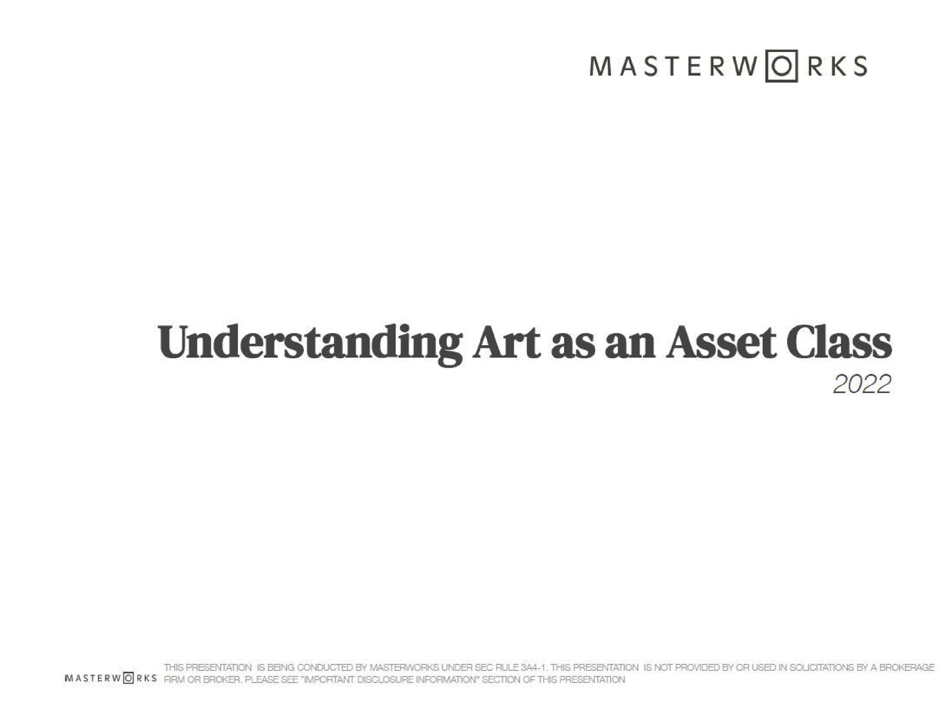 understanding art as an asset class | Masterworks