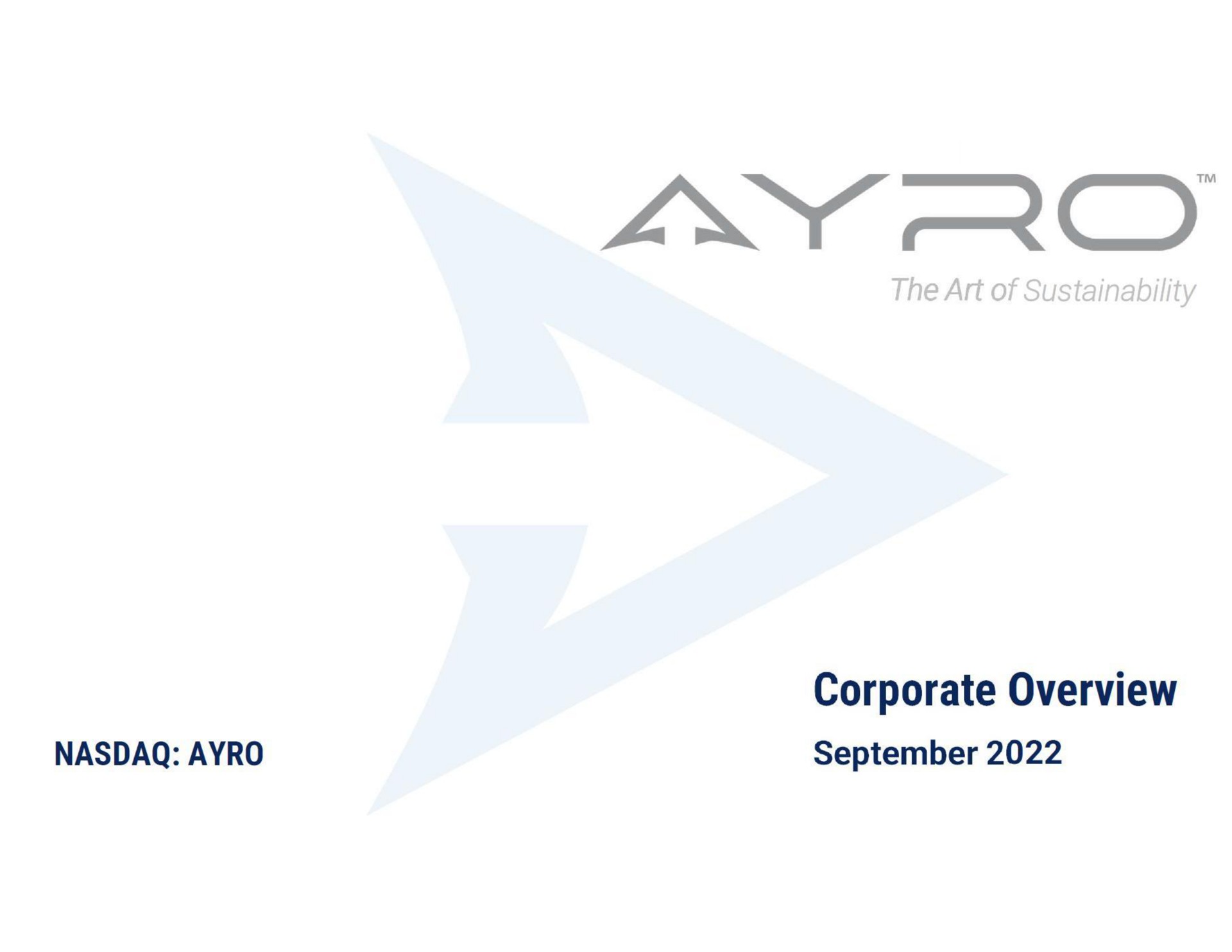 corporate overview | AYRO