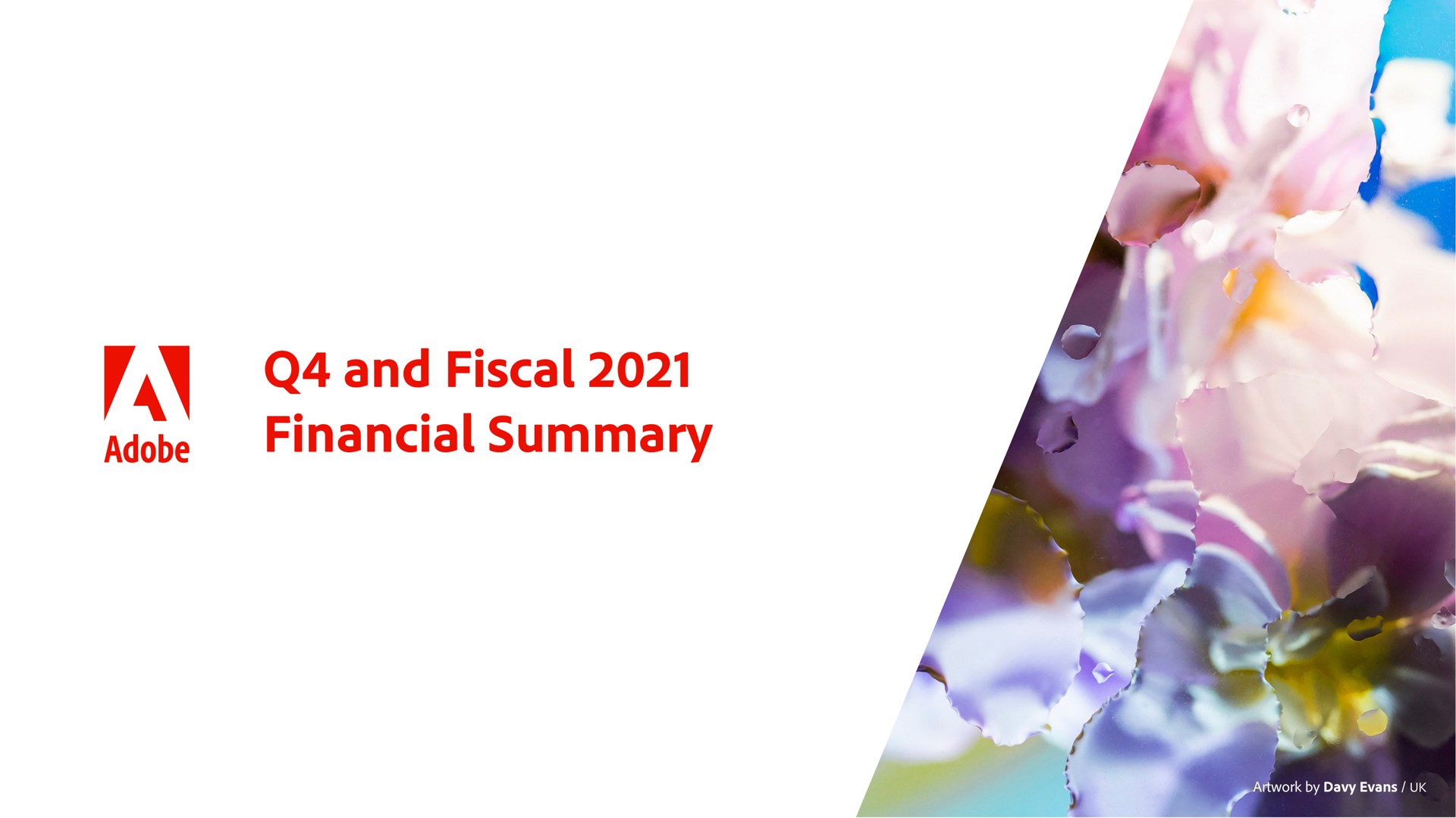 and fiscal financial summary adobe | Adobe
