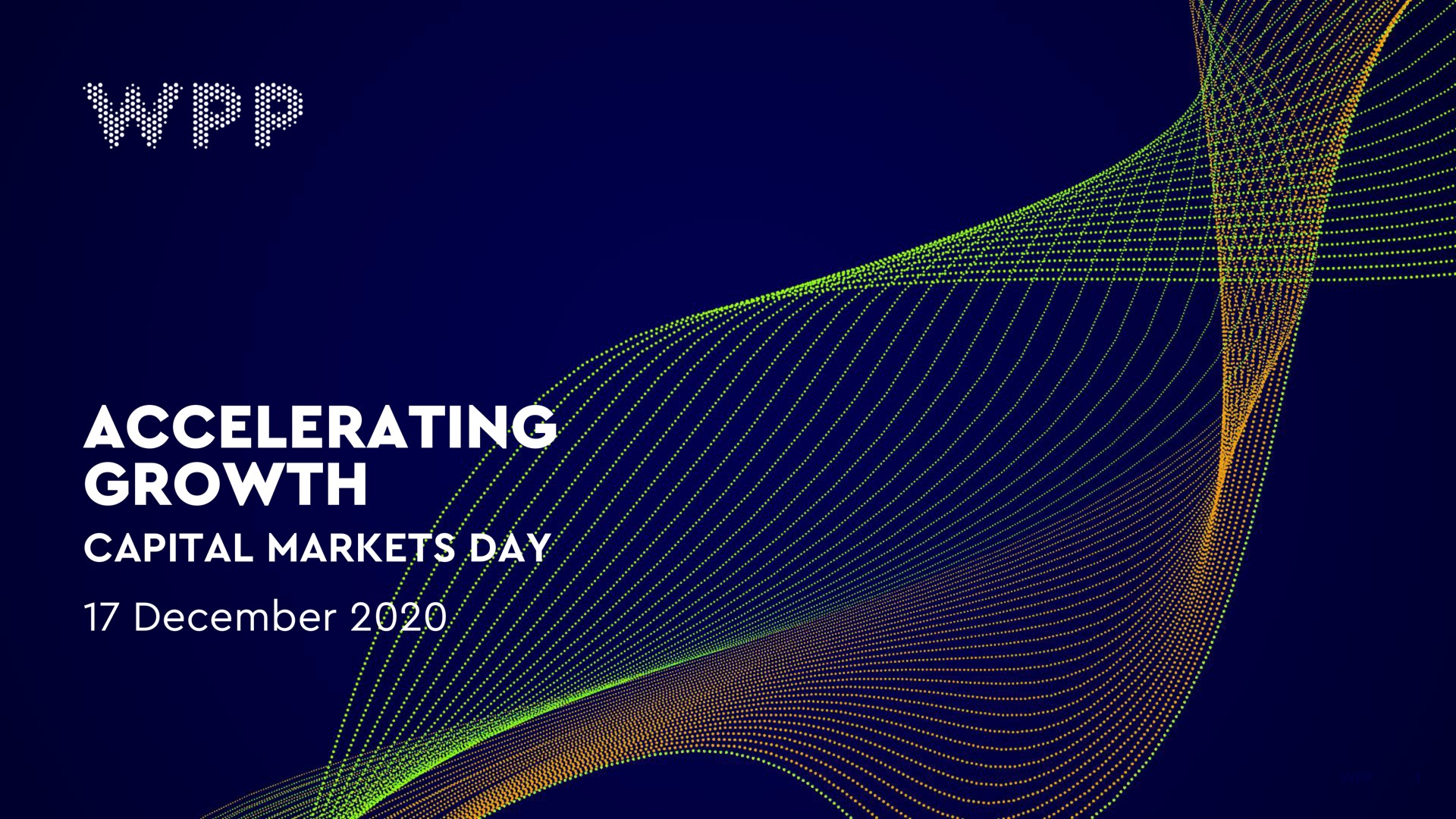 accelerating growth capital markets day | WPP