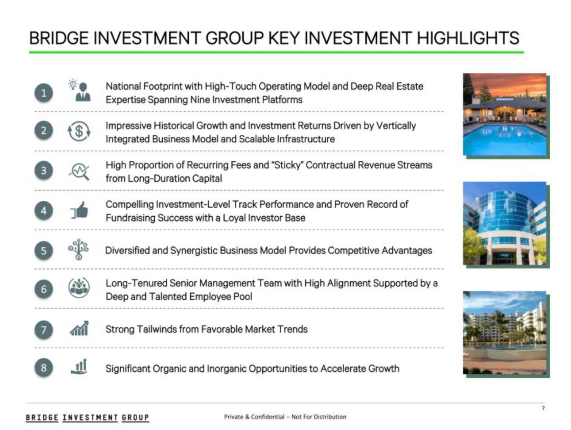 bridge investment group key investment highlights | Bridge Investment Group