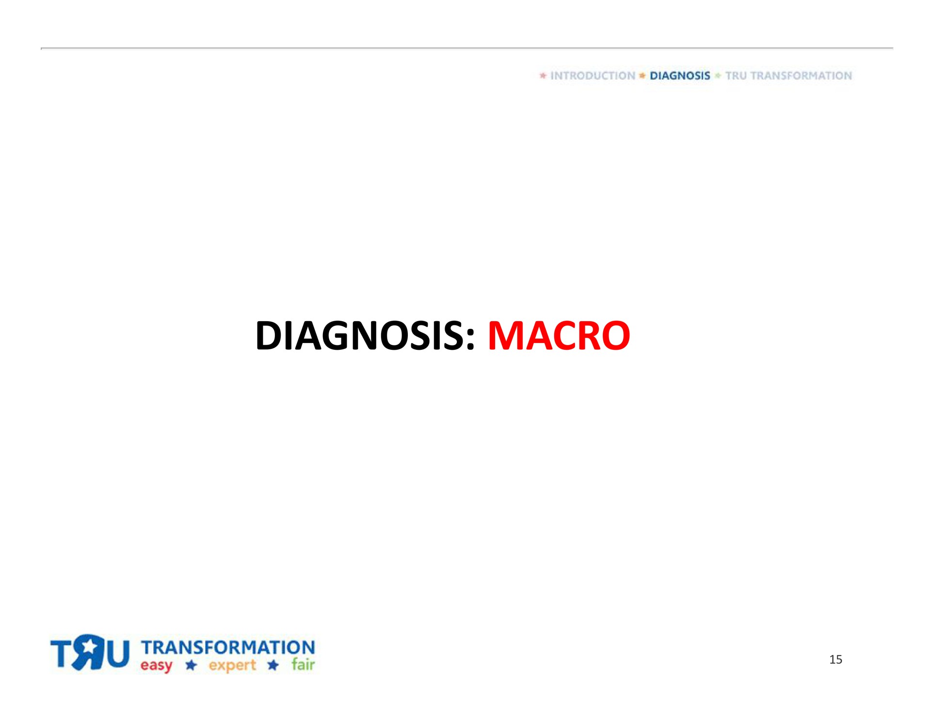 diagnosis macro transformation | Toys R Us