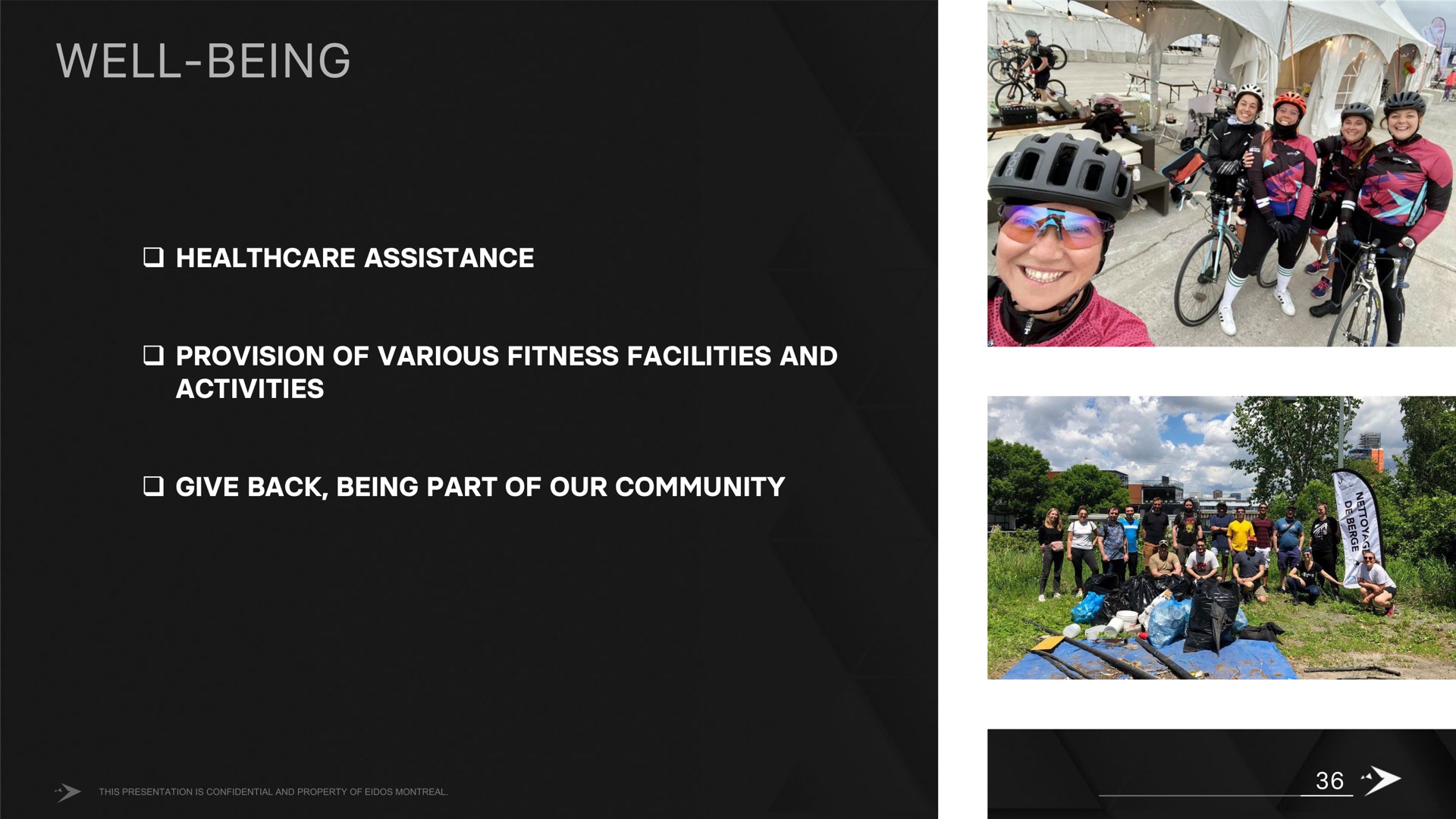well being assistance provision of various fitness facilities and activities give back being part of our community | Embracer Group