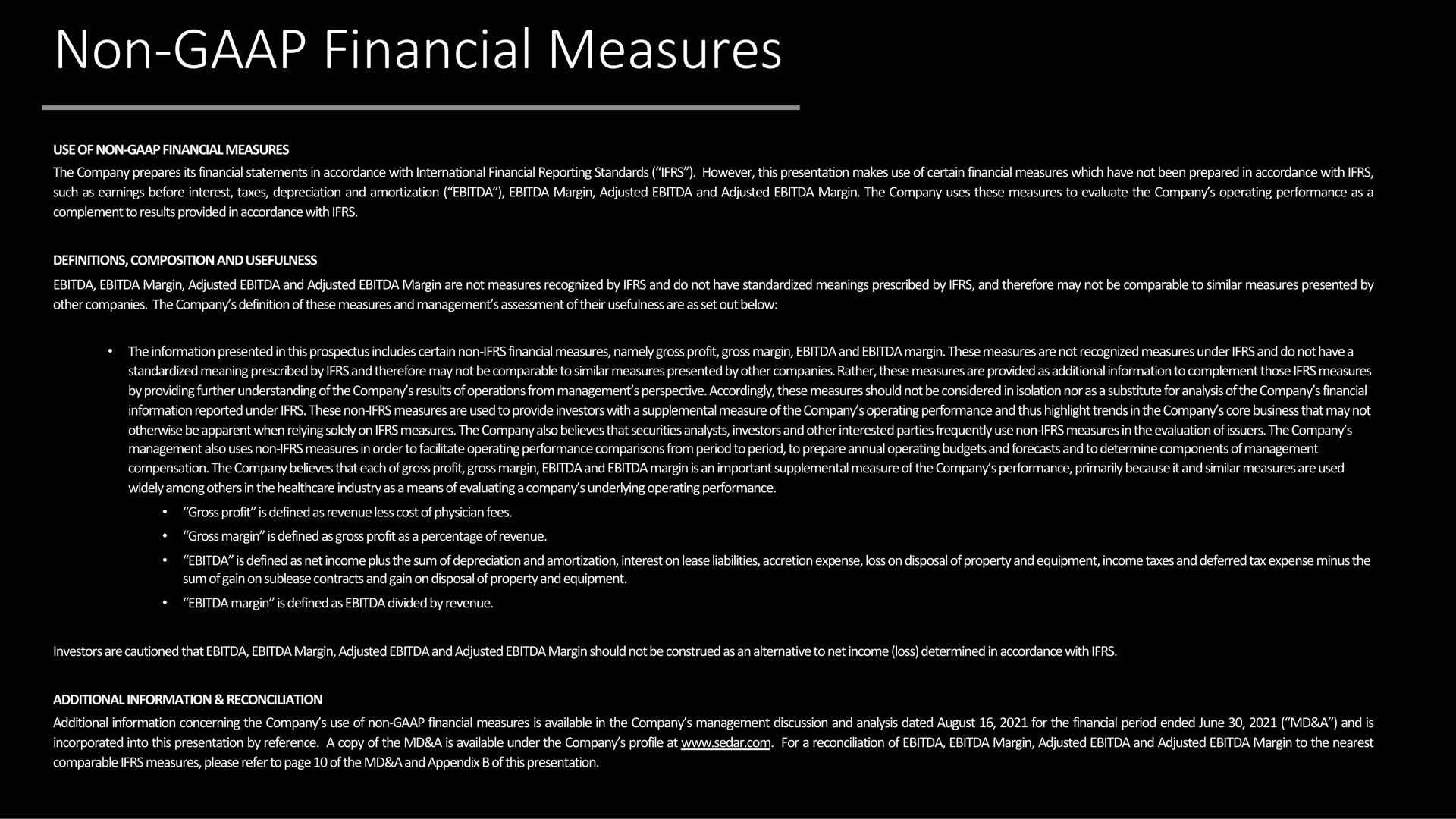 non financial measures | MCI Onehealth