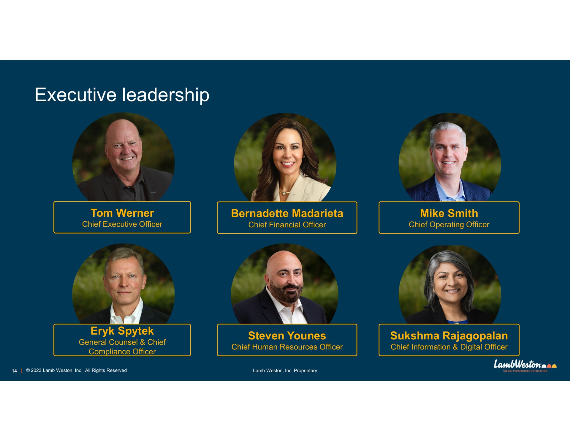 executive leadership | Lamb Weston
