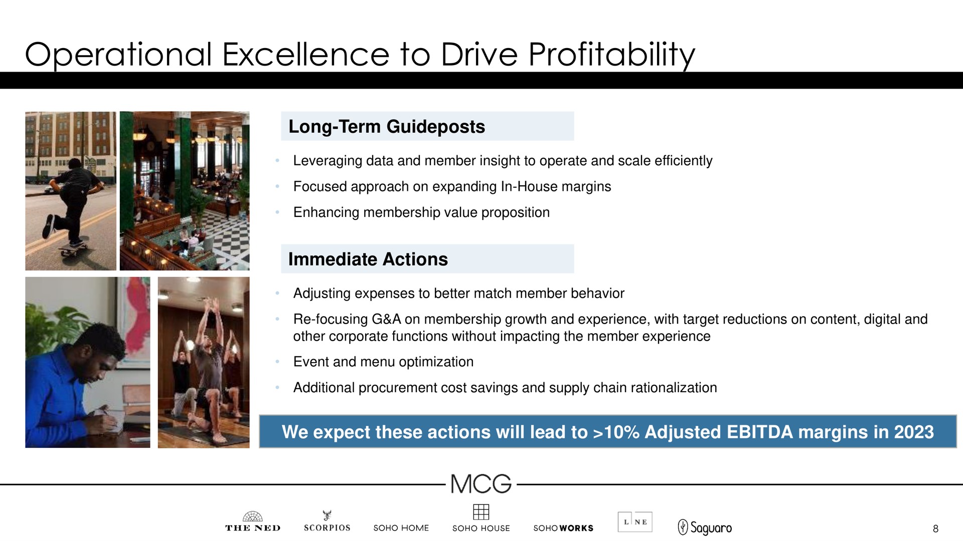 operational excellence to drive profitability | Membership Collective Group