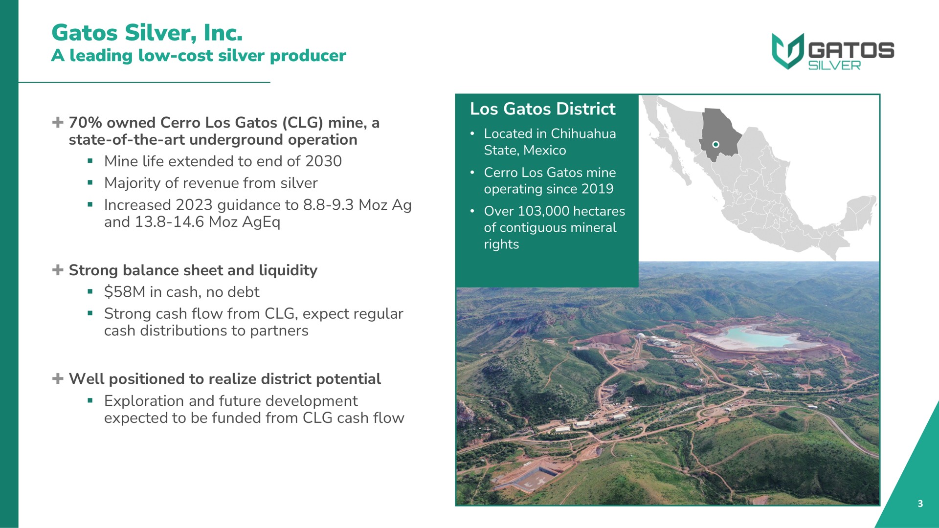 silver a leading low cost silver producer district | Gatos Silver