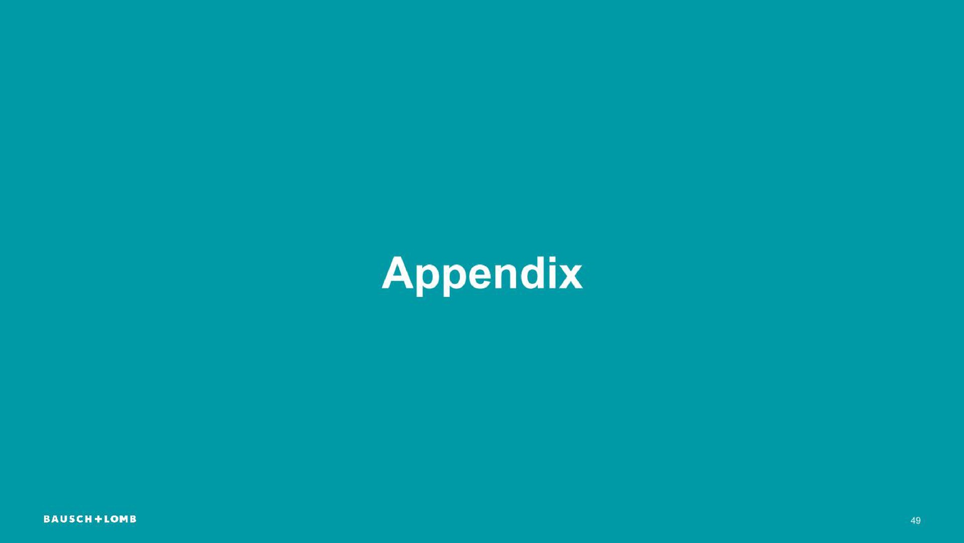 appendix | Bausch+Lomb