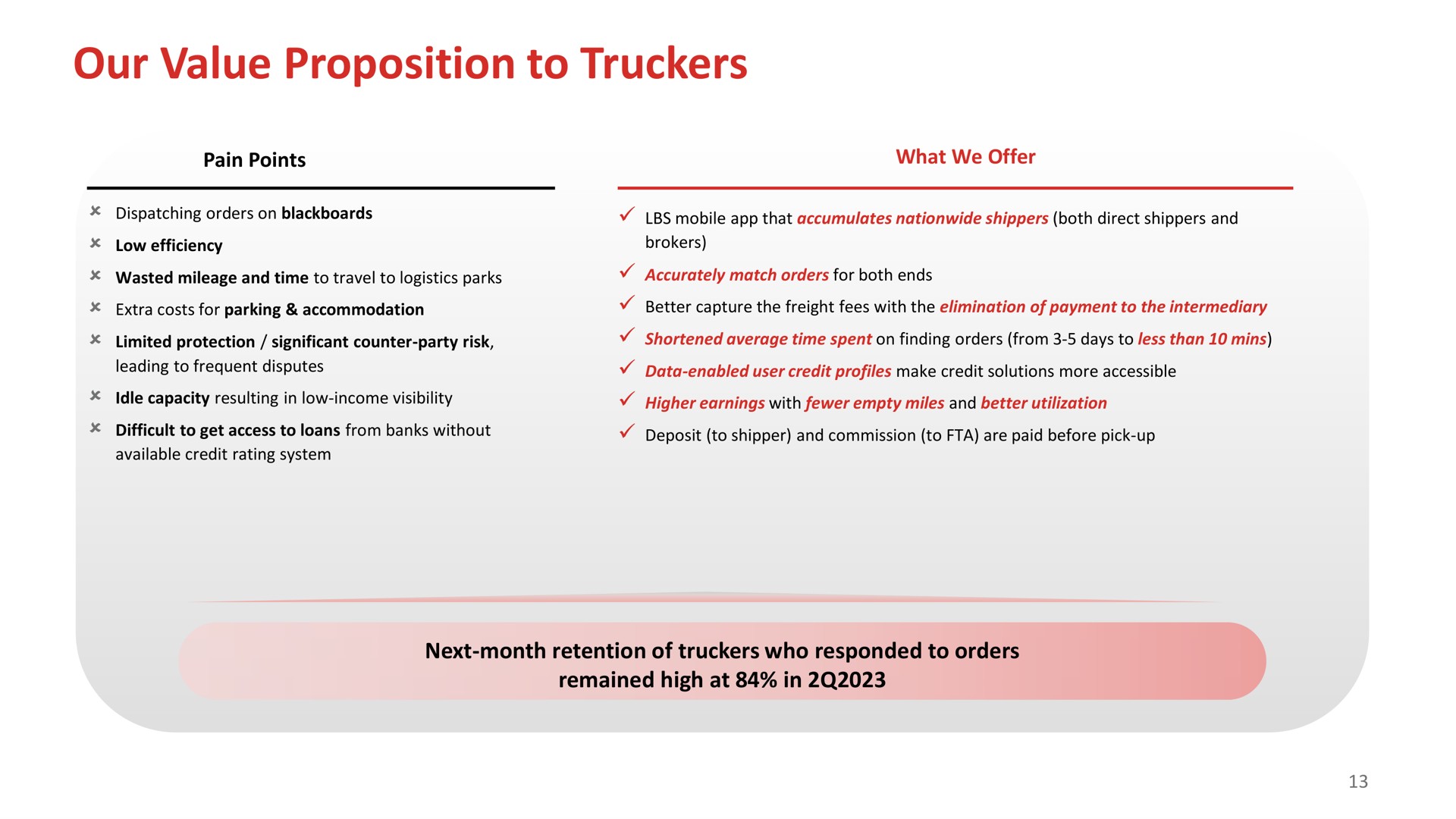 our value proposition to truckers | Full Track Alliance