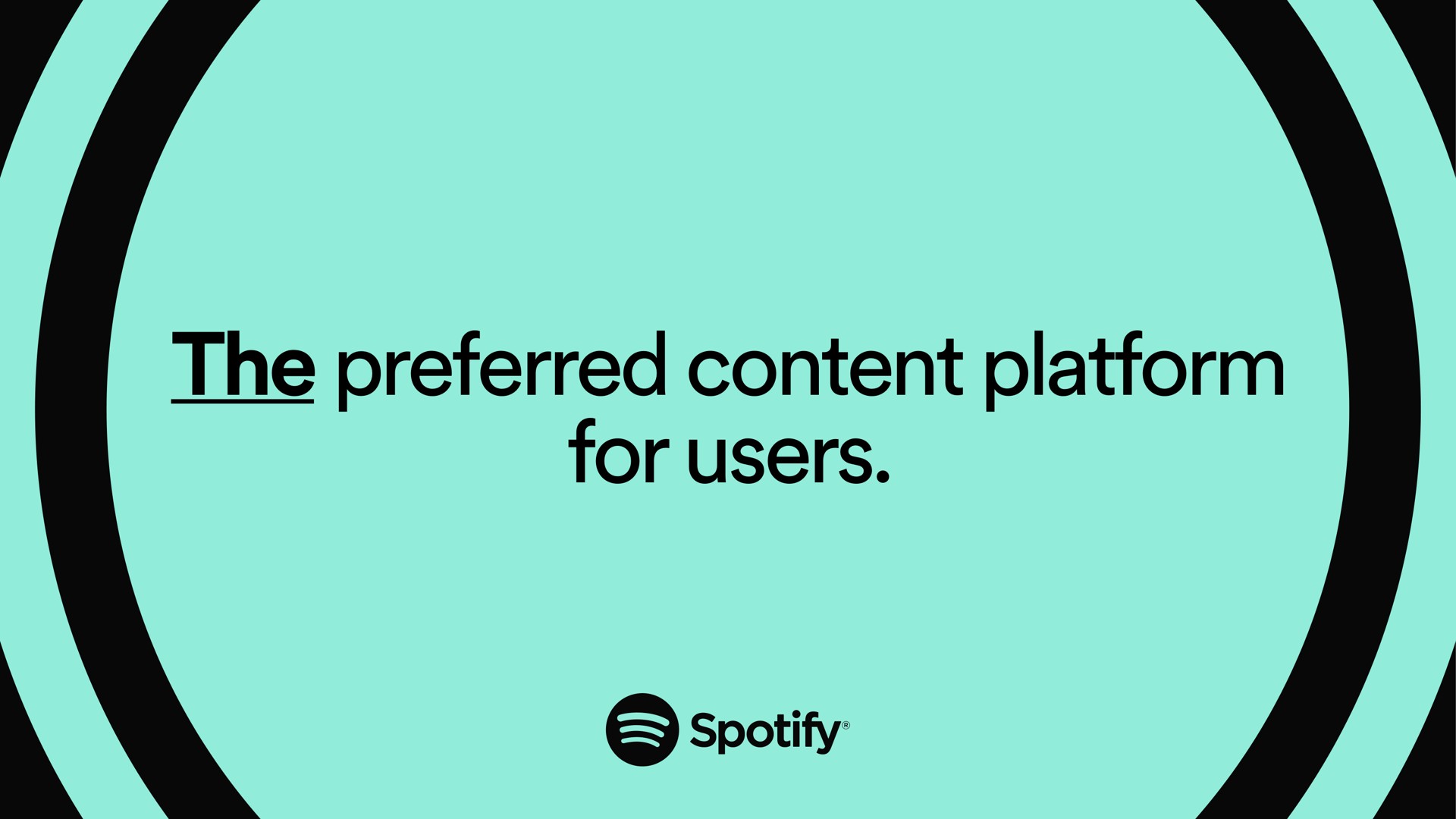 the preferred content platform for users | Spotify