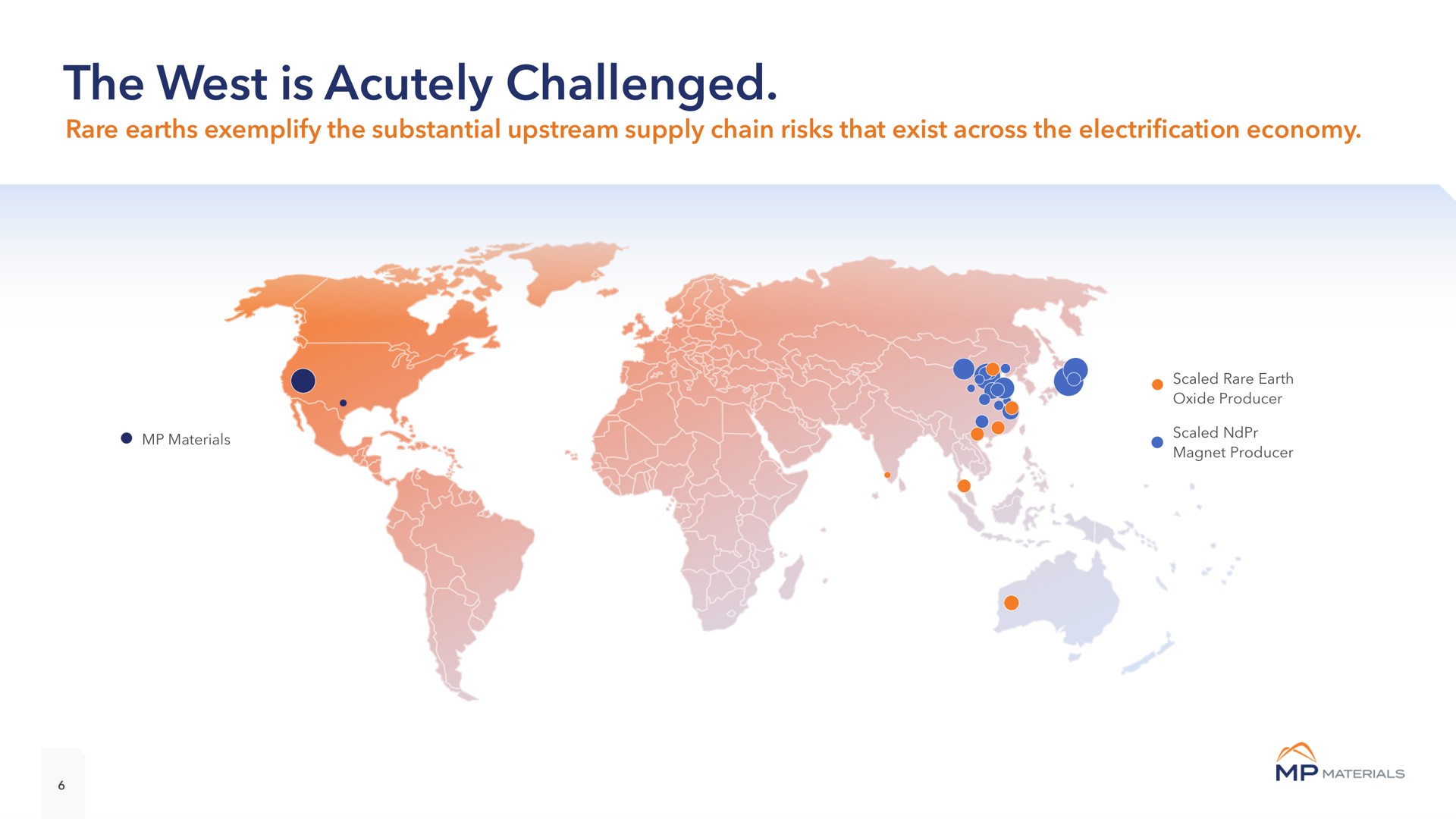 the west is acutely challenged | MP Materials