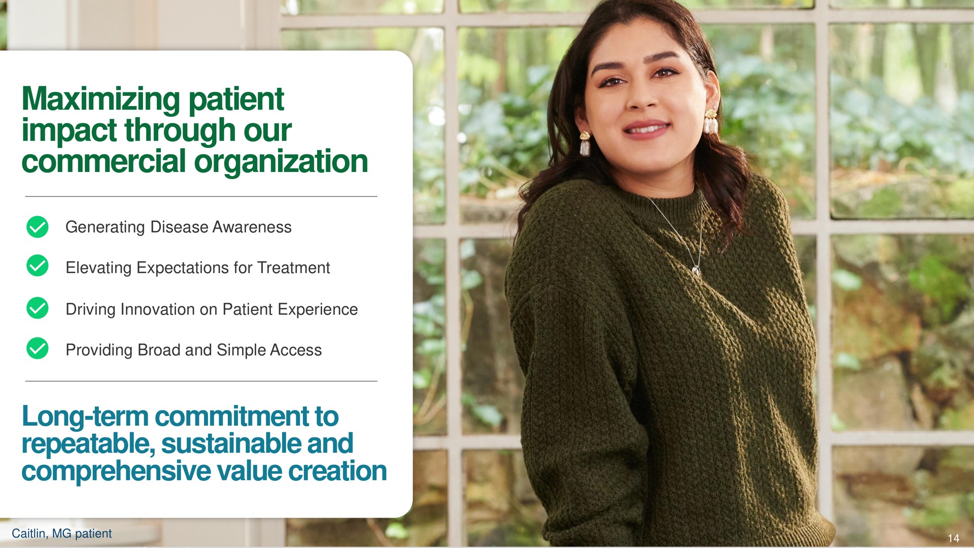 maximizing patient impact through our commercial organization long term commitment to | argenx SE