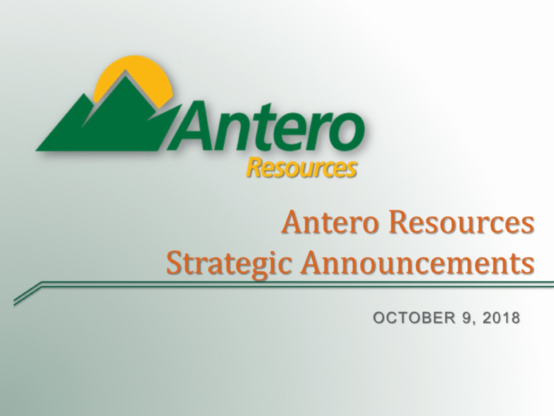 resources strategic announcements | Antero Midstream Partners