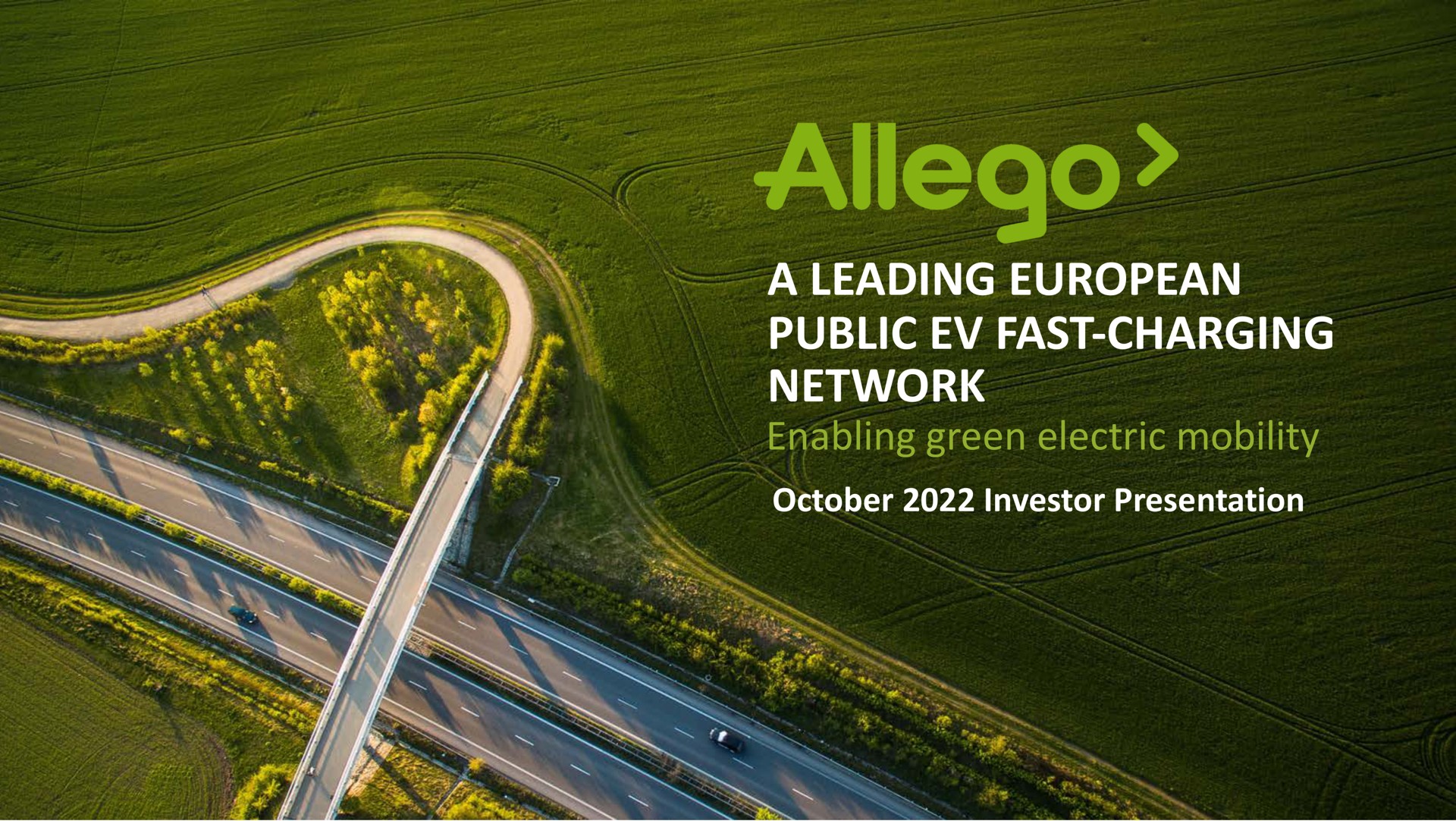 a leading public fast charging network enabling green electric mobility | Allego