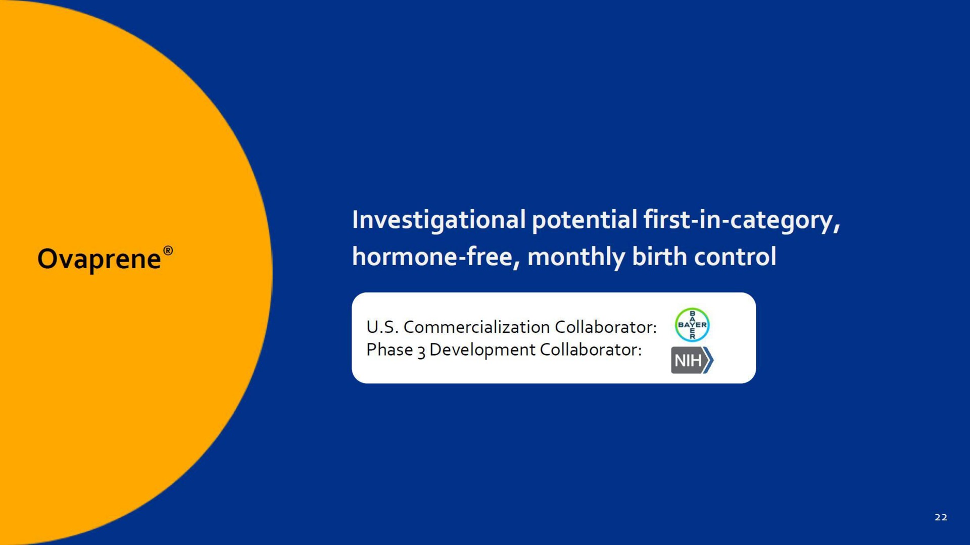 investigational potential first in category hormone free monthly birth control | Dare Bioscience