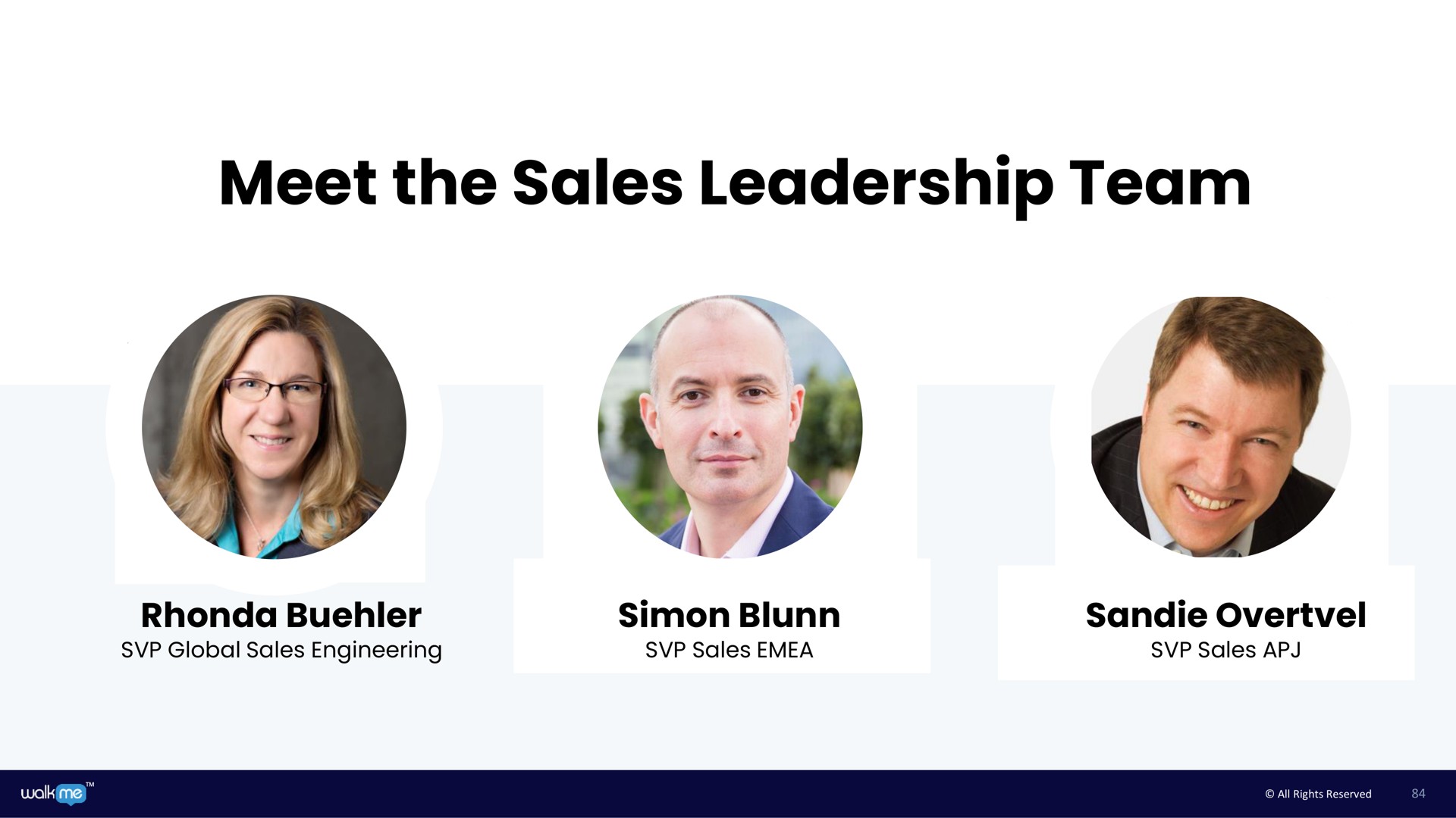 meet the sales leadership team | Walkme