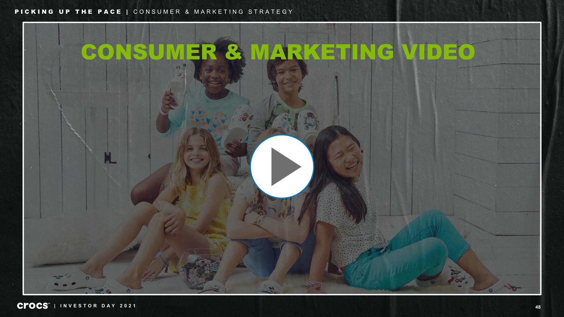 consumer marketing video investor day | Crocs