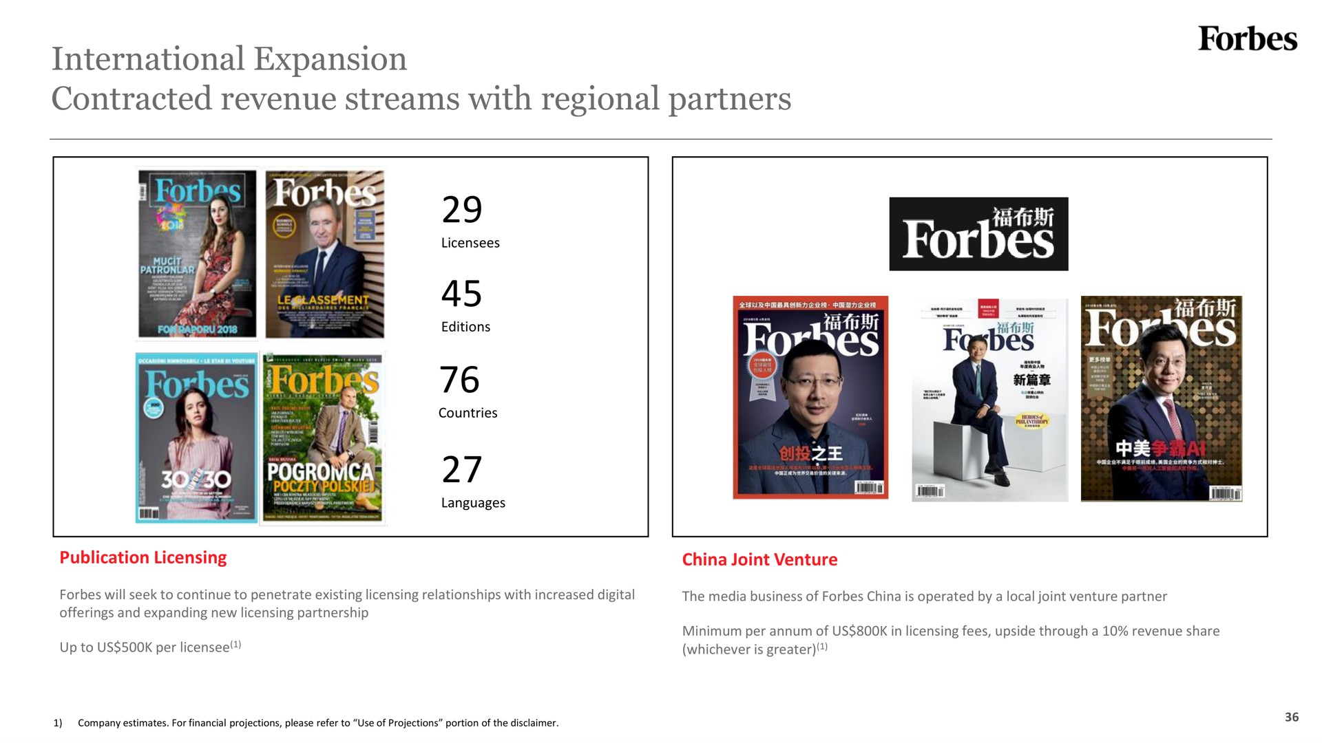 international expansion contracted revenue streams with regional partners | Forbes