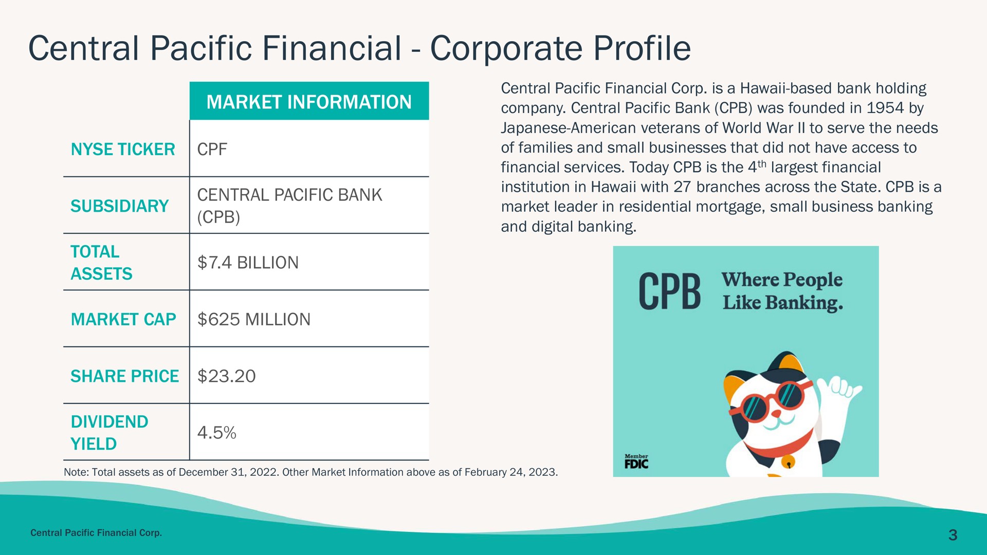 central pacific financial corporate profile | Central Pacific Financial