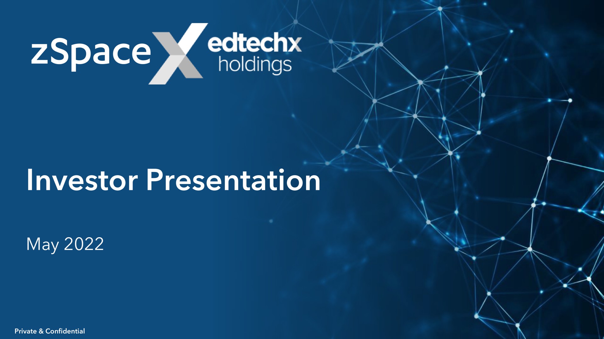investor presentation may | zSpace