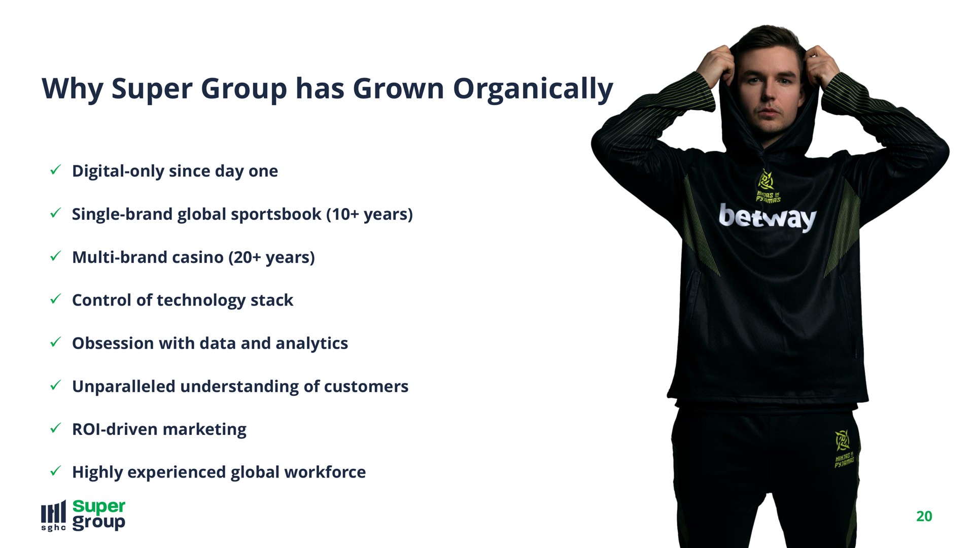 why super group has grown organically | SuperGroup