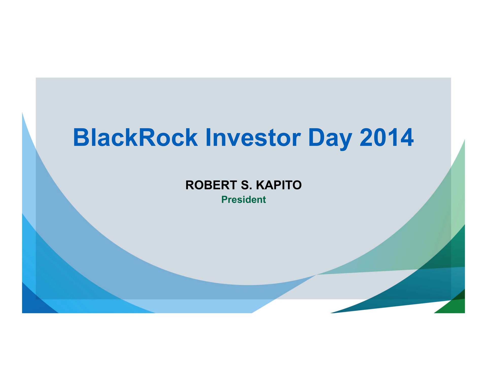investor day | BlackRock