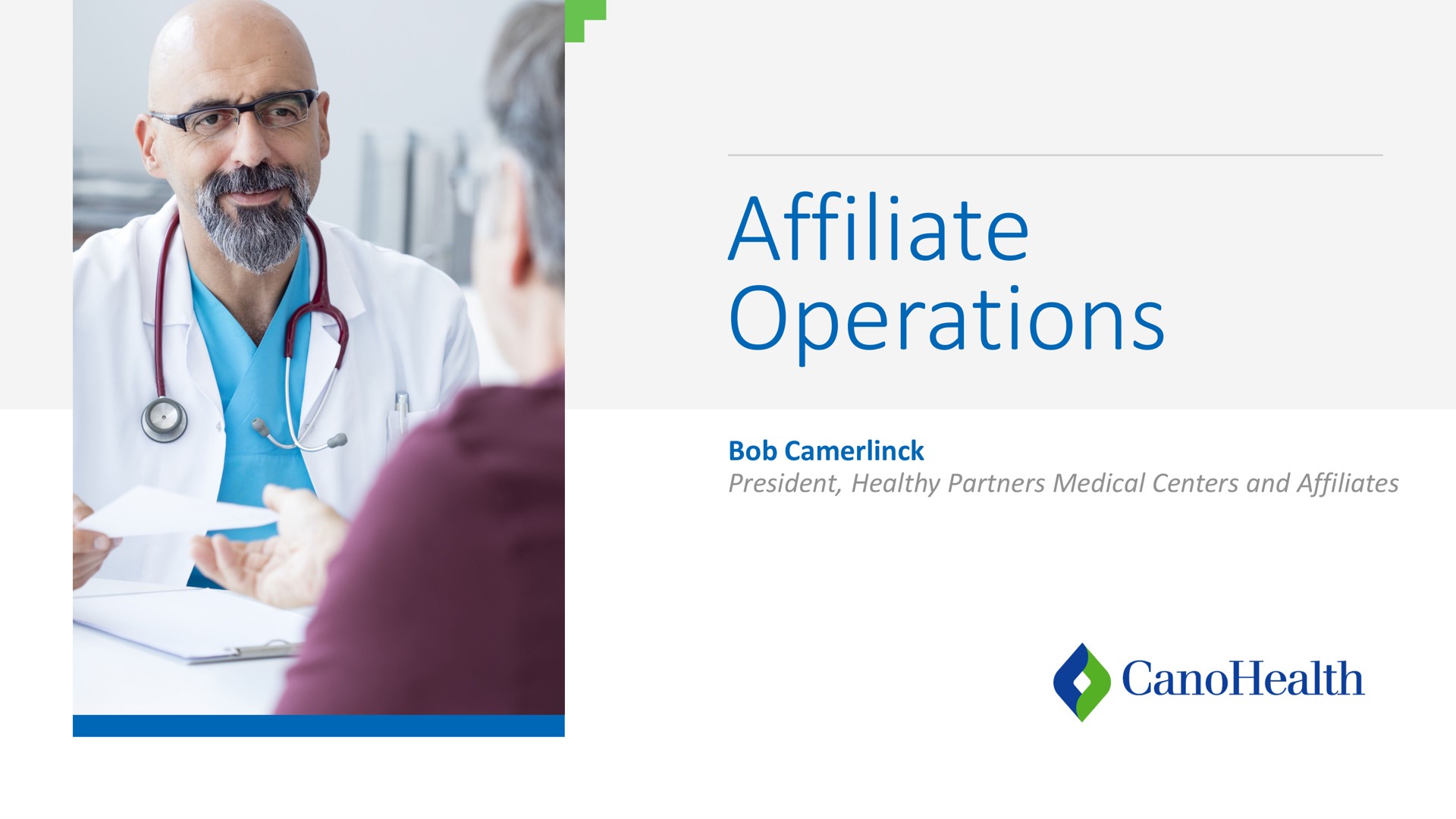 affiliate operations | Cano Health