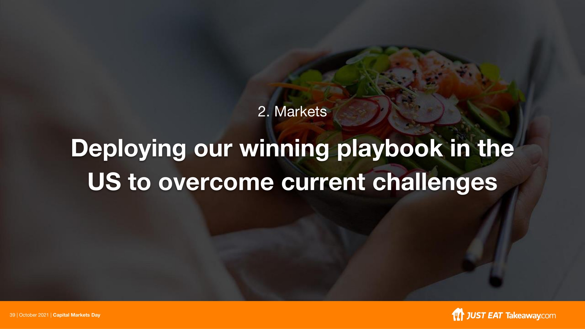 markets deploying our winning playbook in the us to overcome current challenges | Just Eat Takeaway.com