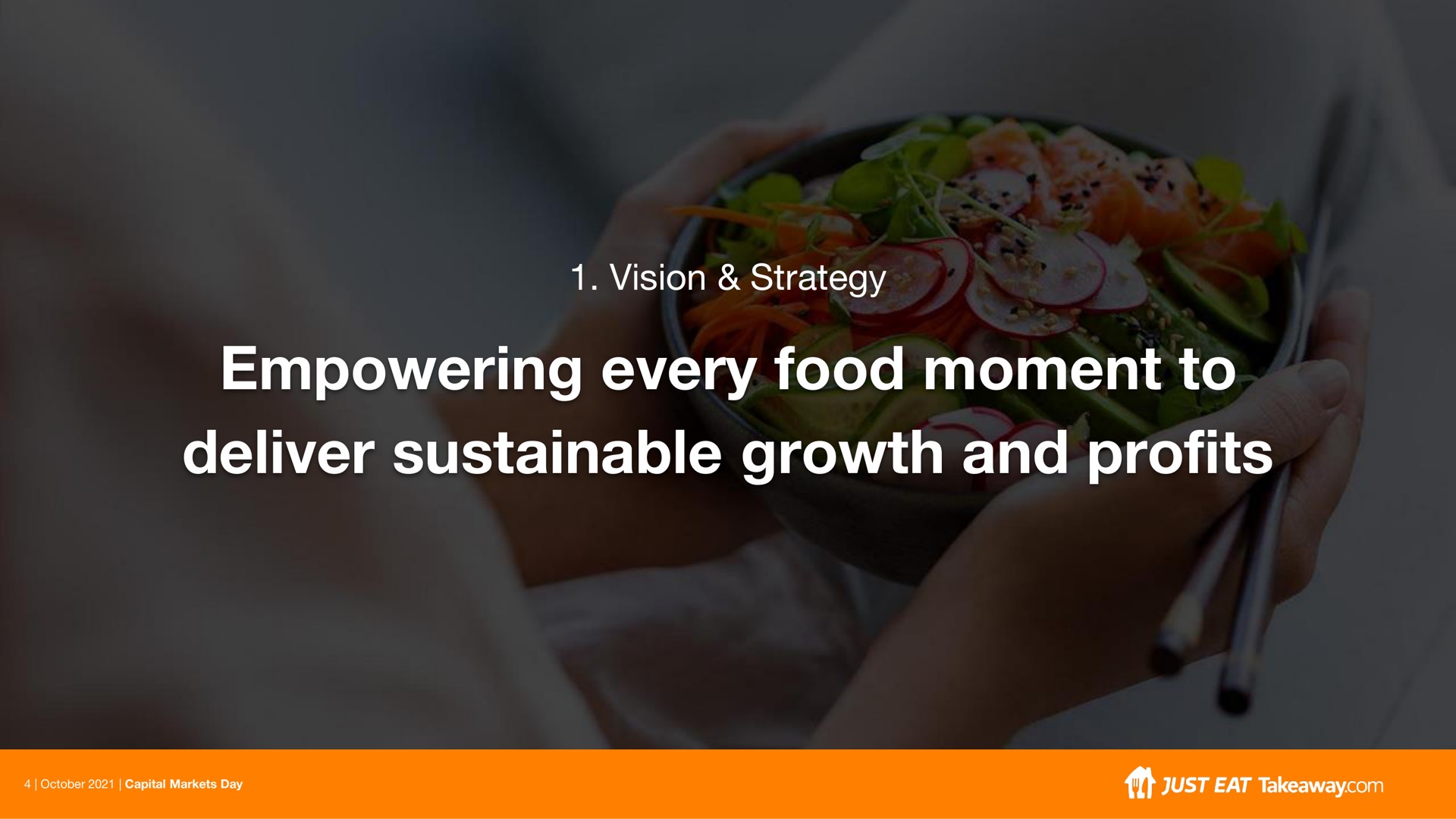 vision strategy empowering every food moment to deliver sustainable growth and profits | Just Eat Takeaway.com