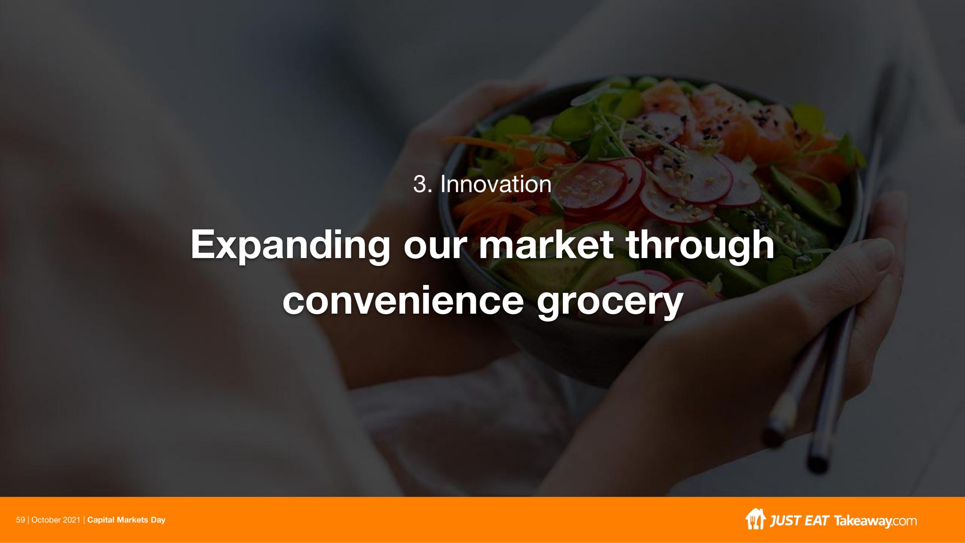 innovation expanding our market through convenience grocery | Just Eat Takeaway.com