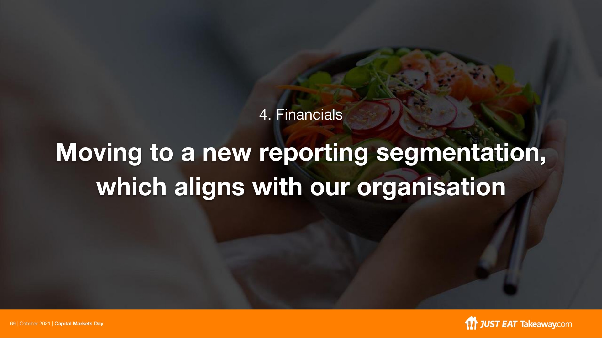 moving to a new reporting segmentation which aligns with our | Just Eat Takeaway.com