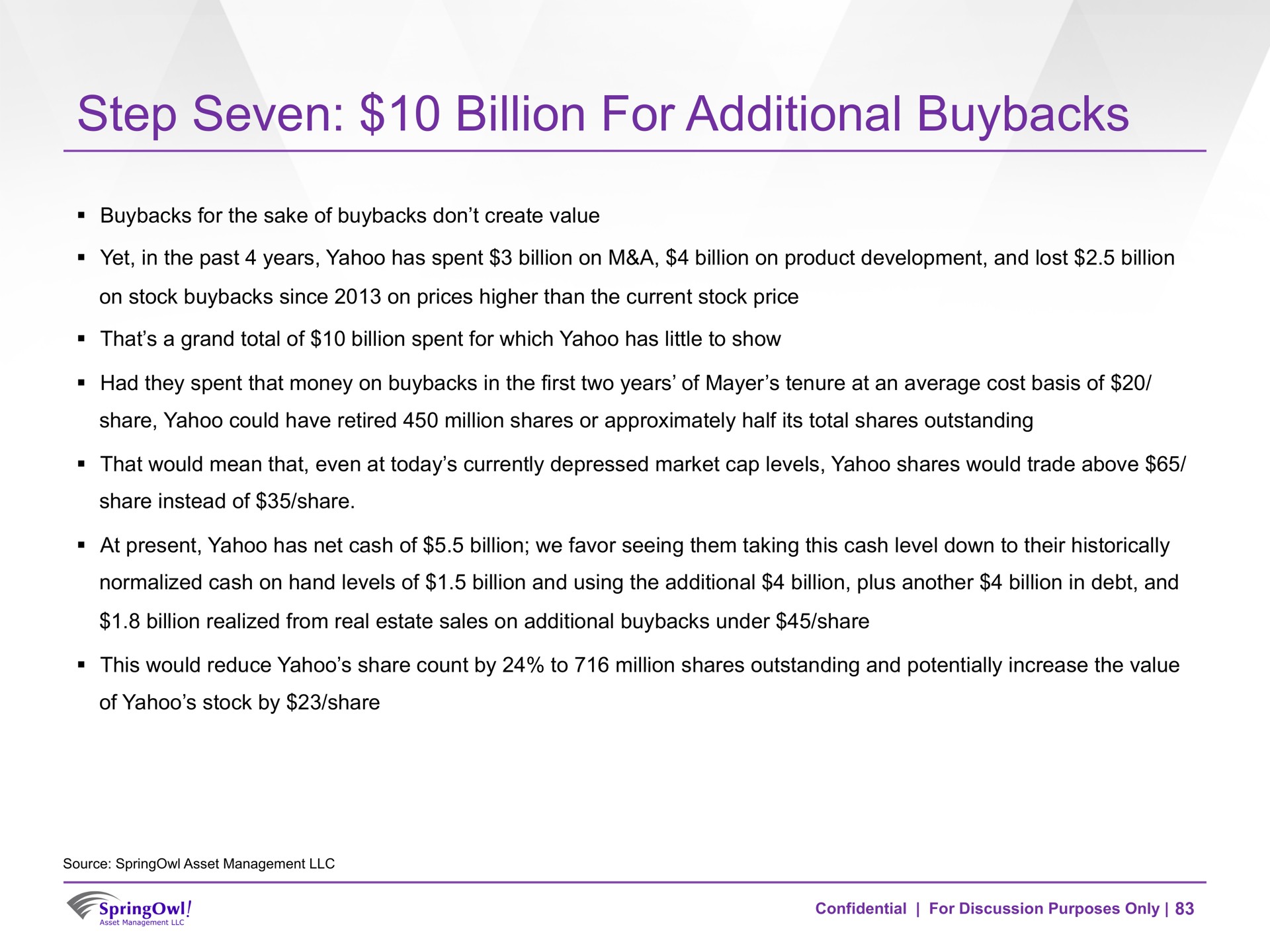step seven billion for additional | SpringOwl