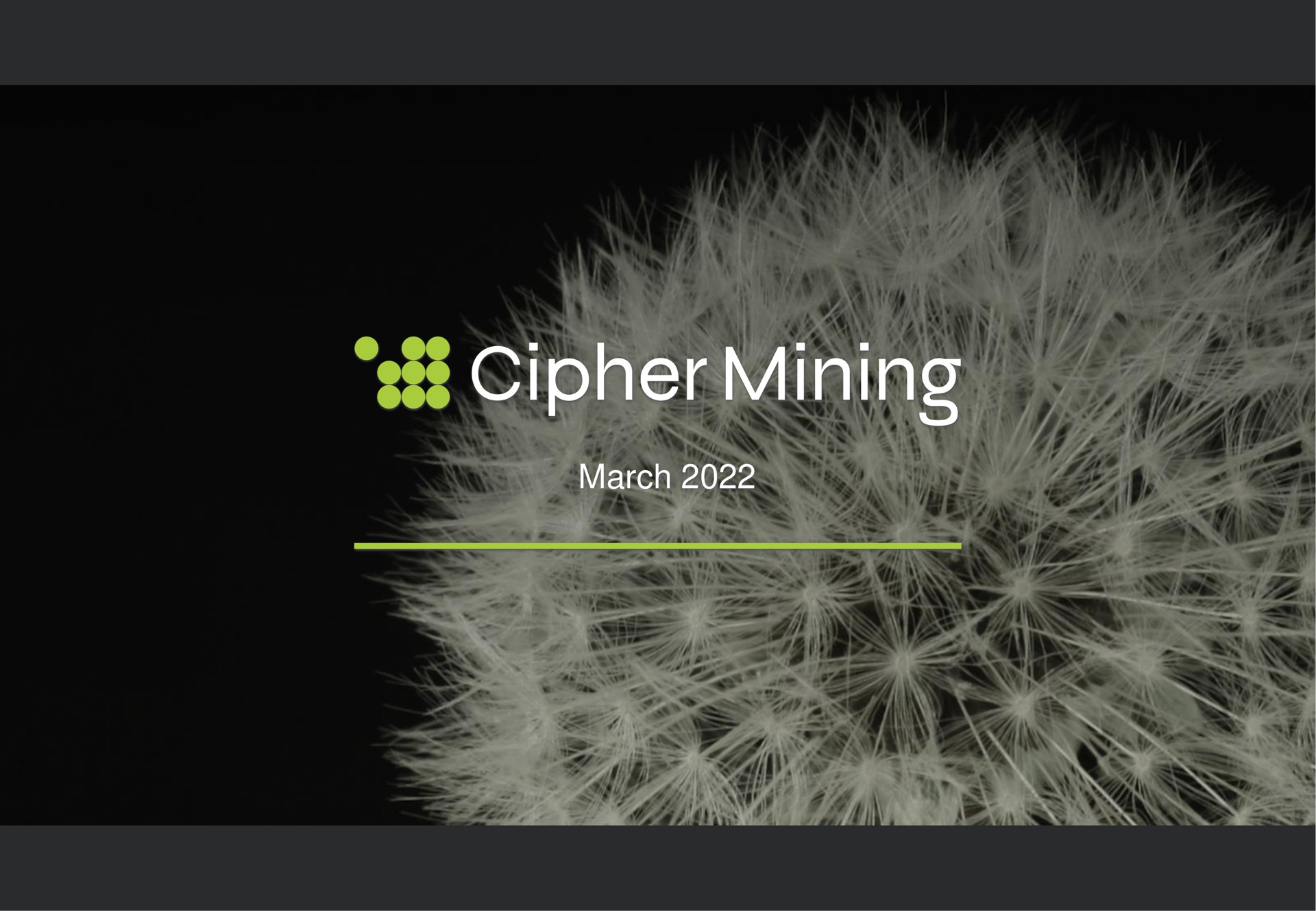 march | Cipher Mining