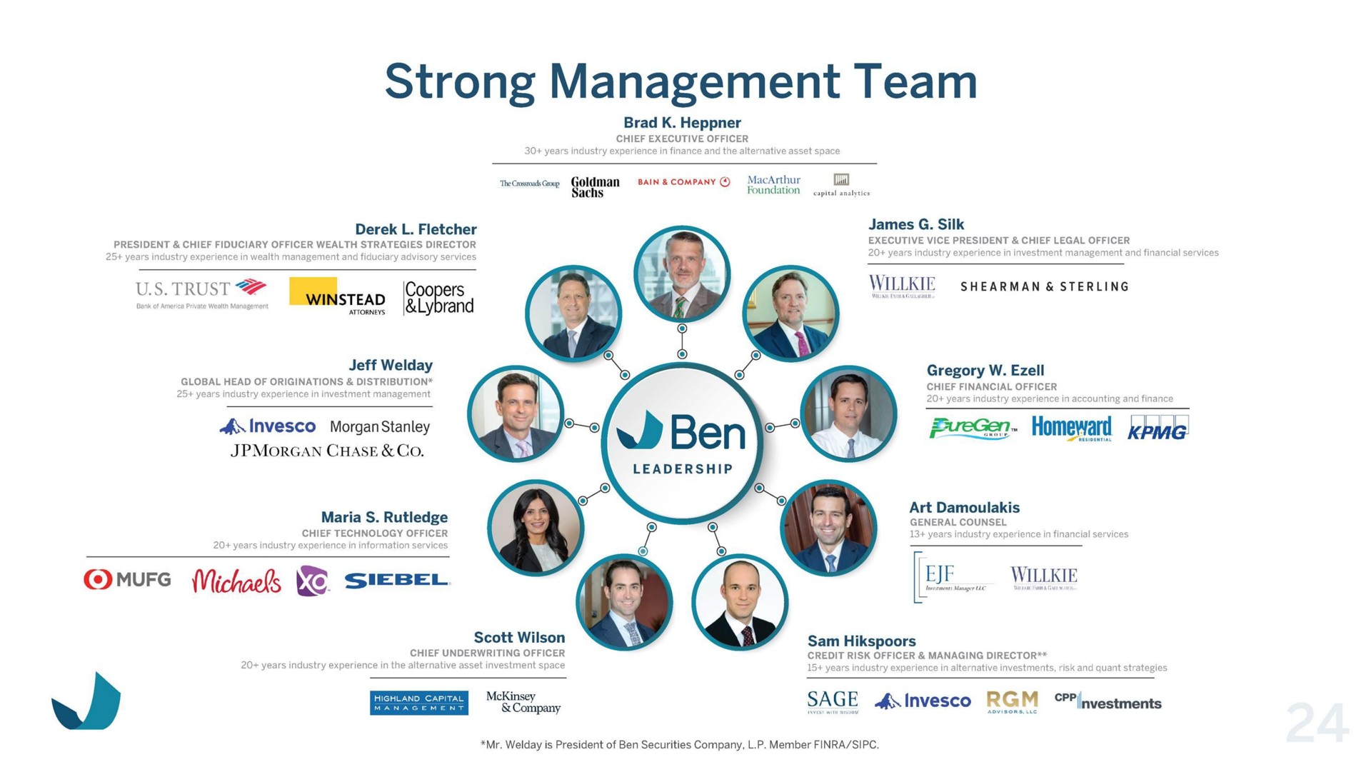 strong management team | Beneficient