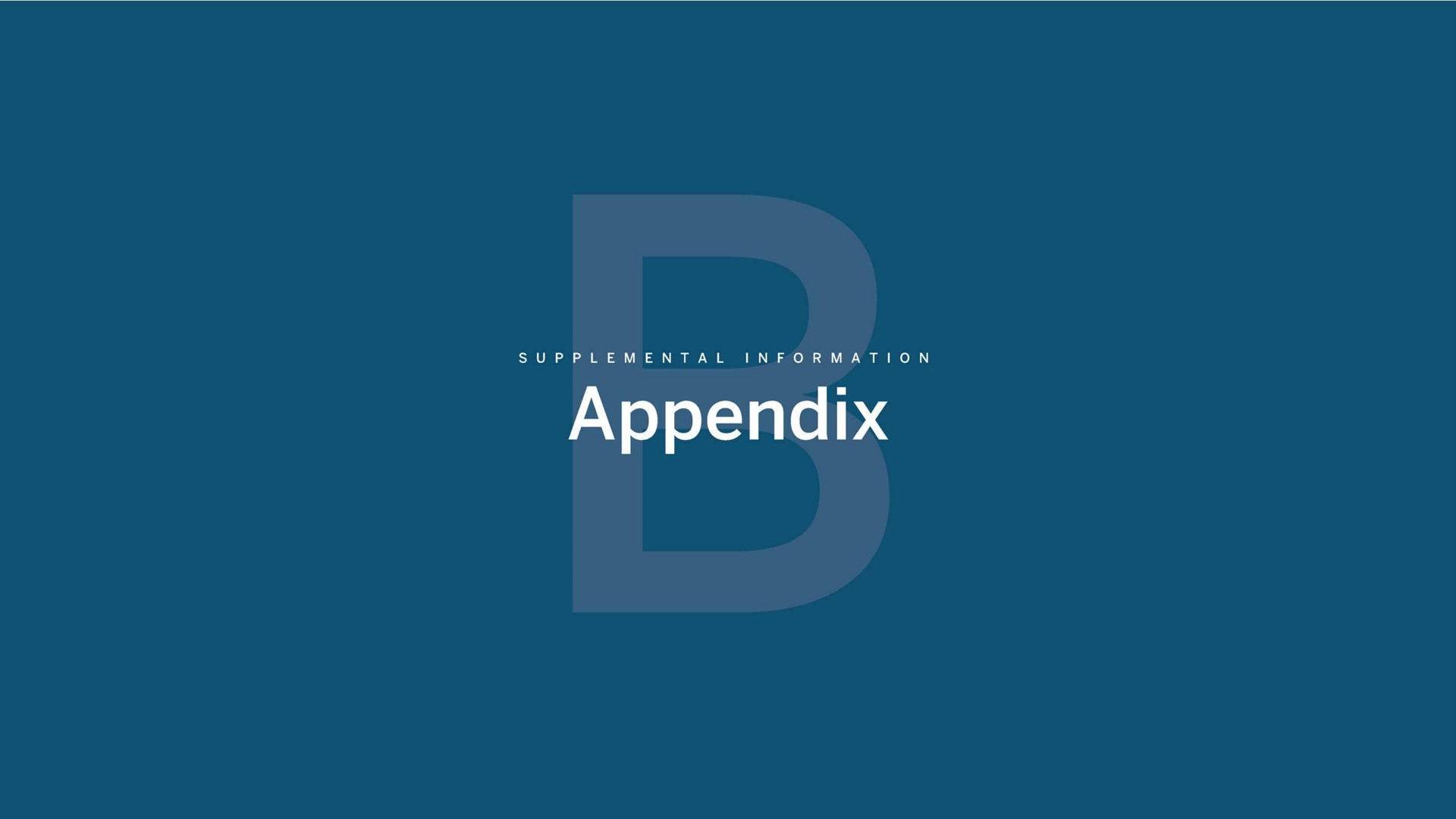 appendix | Beneficient