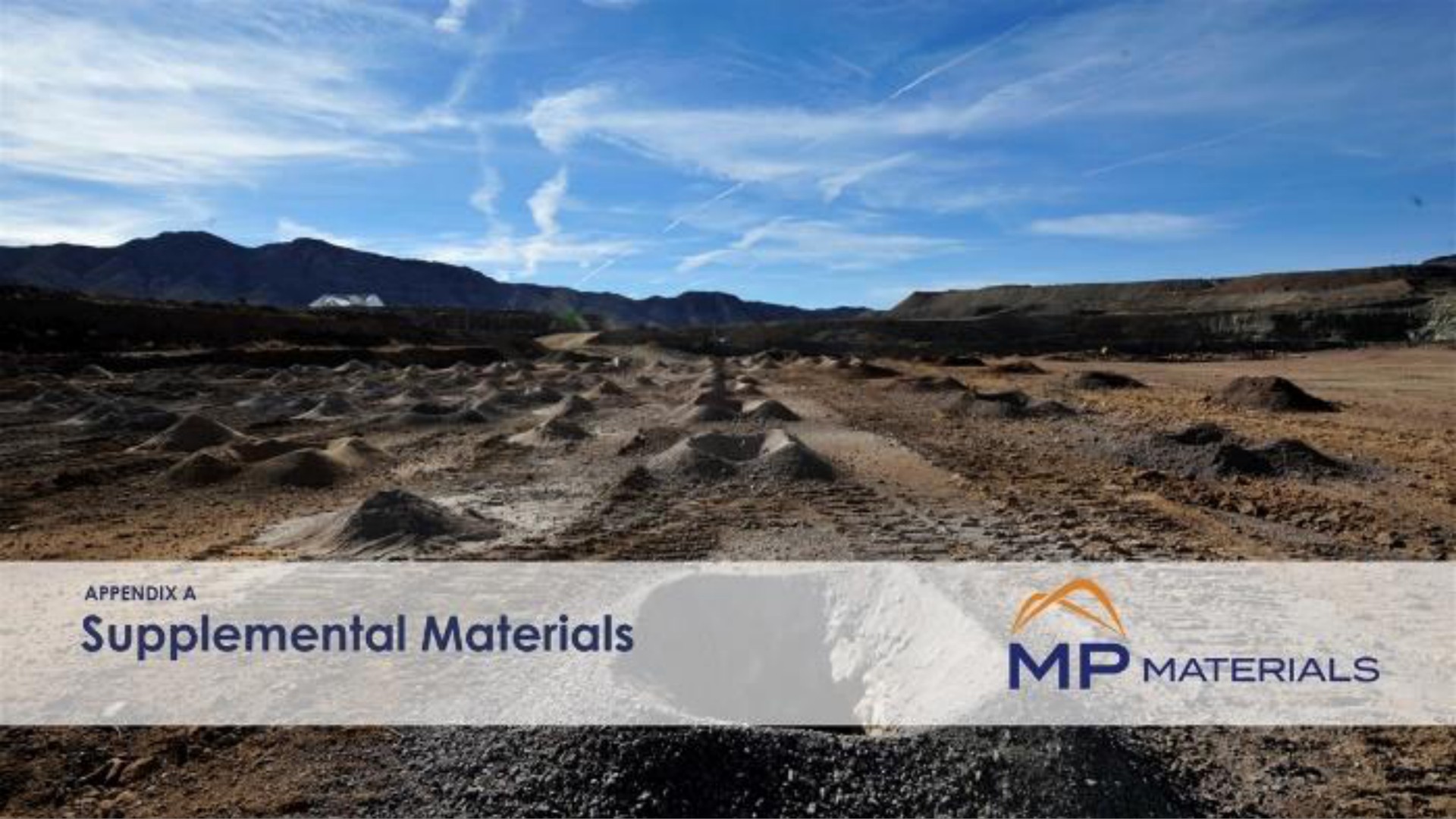 supplemental materials | MP Materials