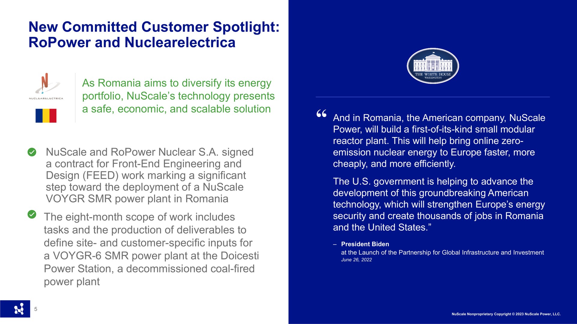 new committed customer spotlight and as aims to diversify its energy portfolio technology presents a safe economic and scalable solution and nuclear a signed a contract for front end engineering and design feed work marking a significant step toward the deployment of a power plant in the eight month scope of work includes tasks and the production of deliverables to define site and customer specific inputs for a power plant at the power station a decommissioned coal fired power plant | Nuscale
