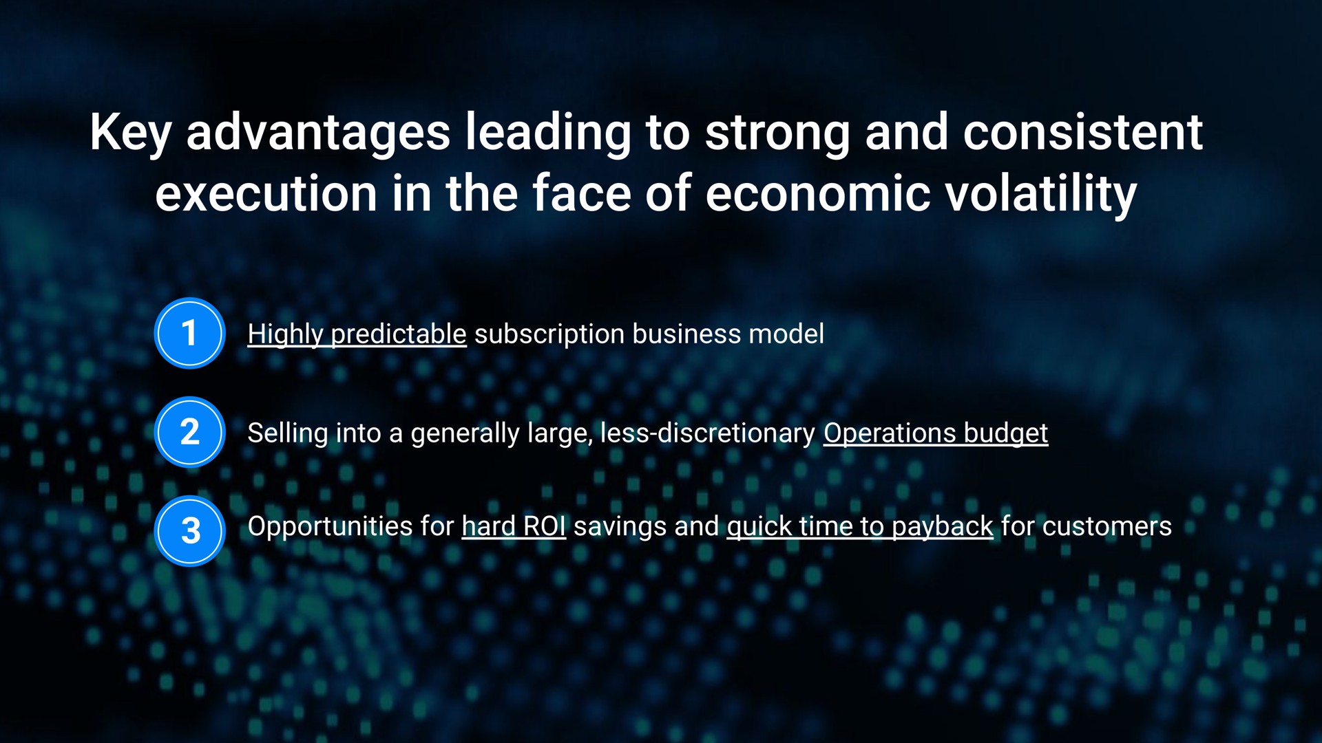key advantages leading to strong and consistent execution in the face of economic volatility | Samsara