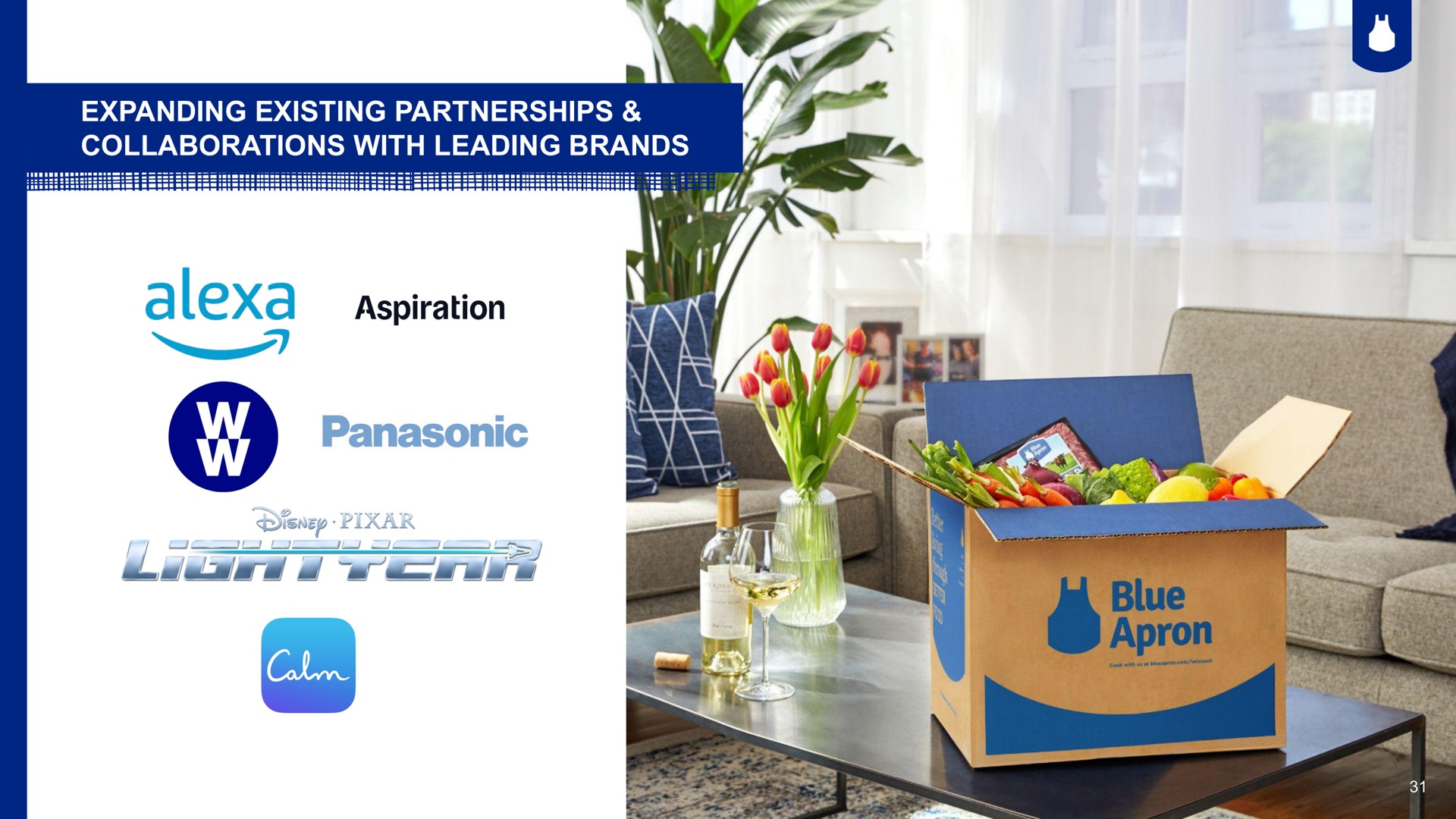 expanding existing partnerships collaborations with leading brands a wee aspiration dade | Blue Apron