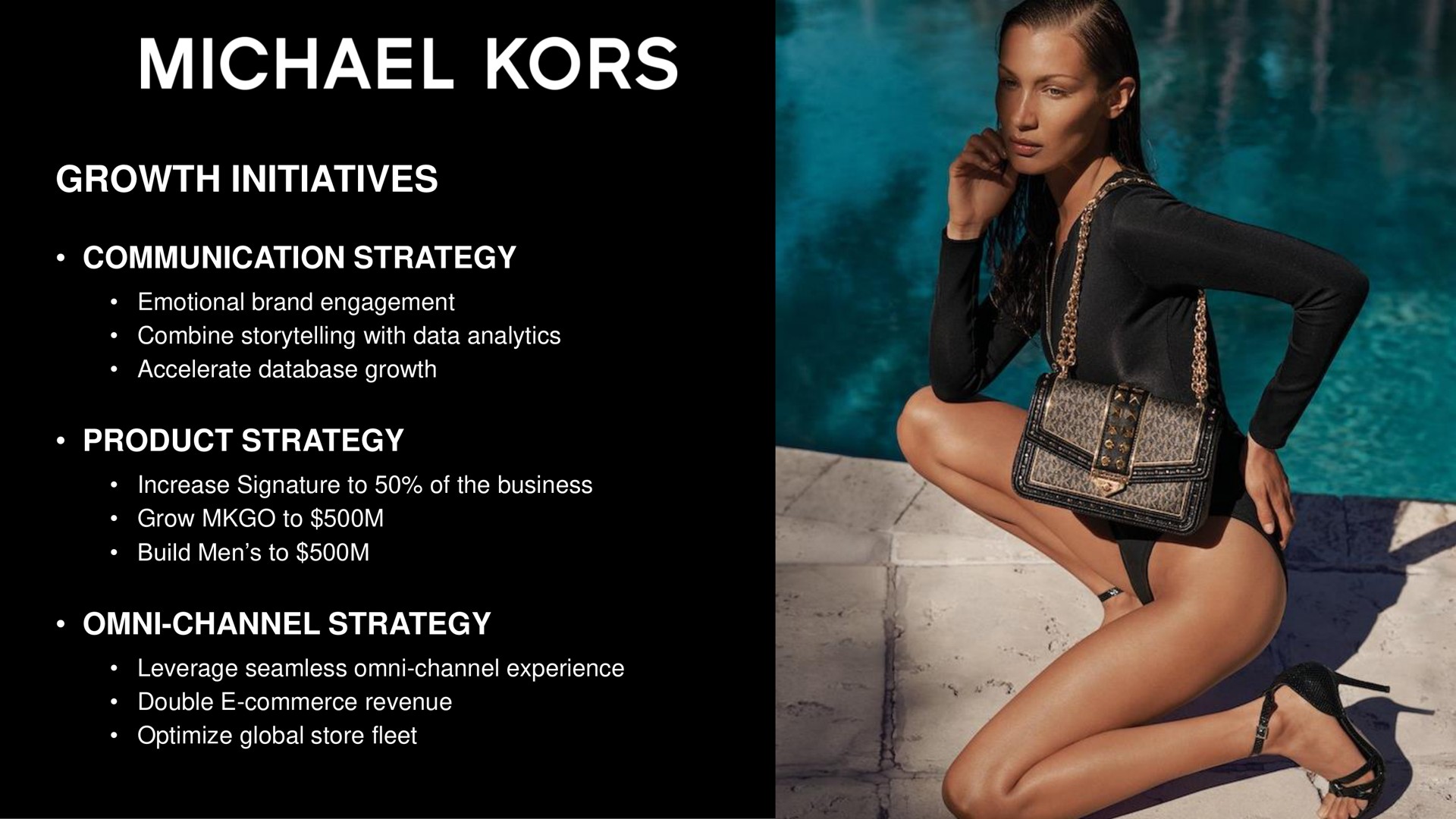 growth initiatives communication strategy product strategy channel strategy kors | Capri Holdings