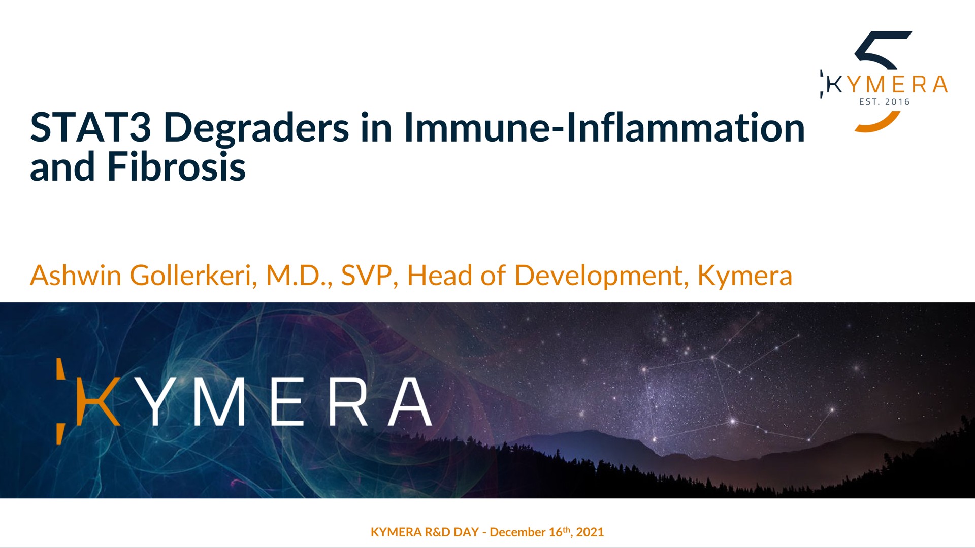 degraders in immune inflammation and fibrosis head of development | Kymera