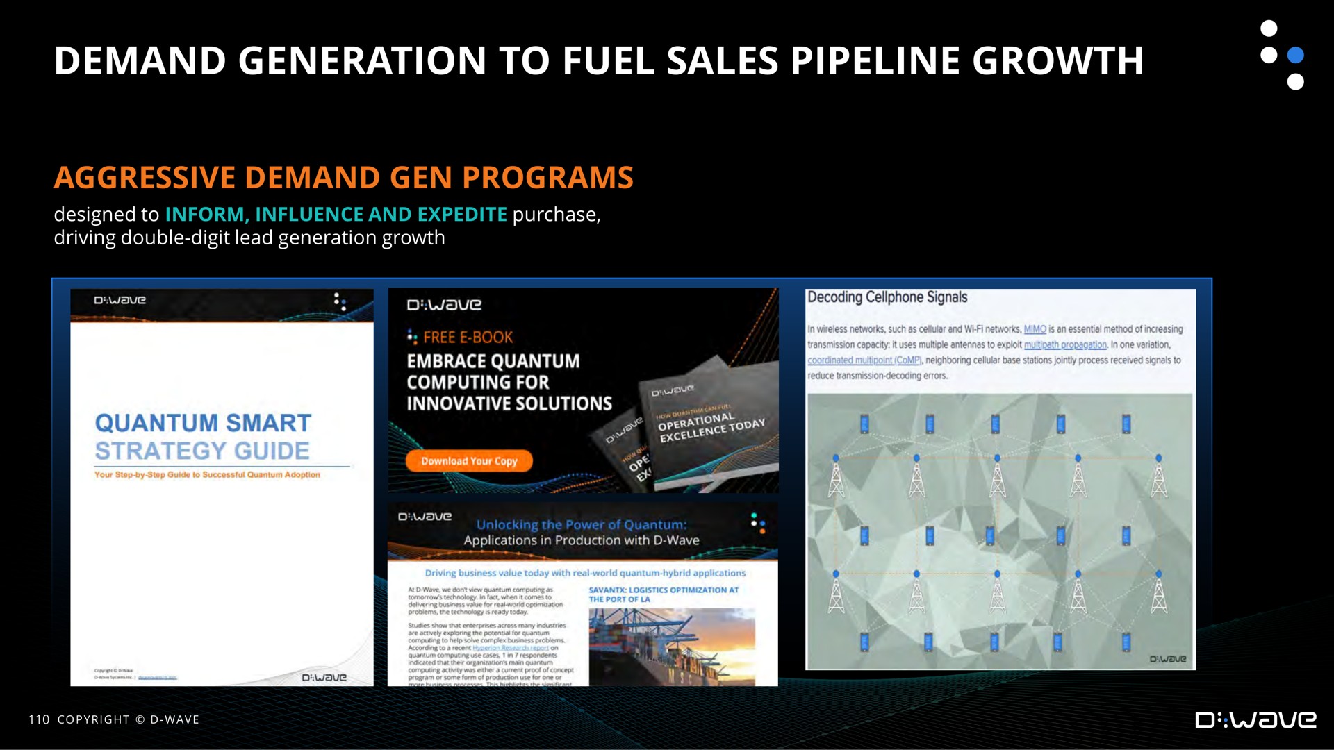 demand generation to fuel sales pipeline growth | D-Wave