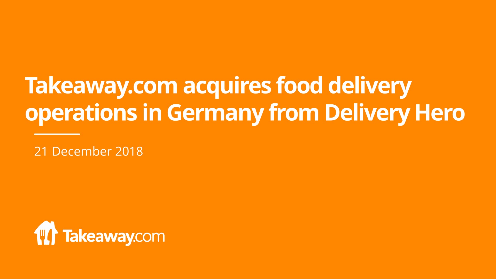 acquires food delivery operations in from delivery hero | Just Eat Takeaway.com